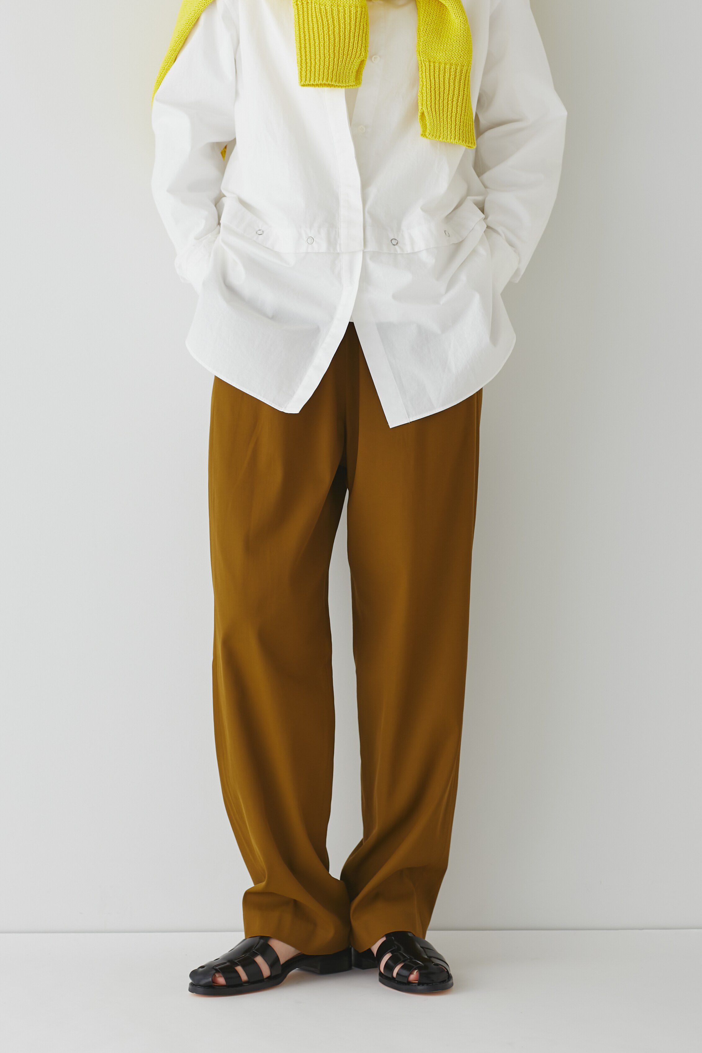  「◆Ｗゴムリラックスパンツ」|その他|カーキ