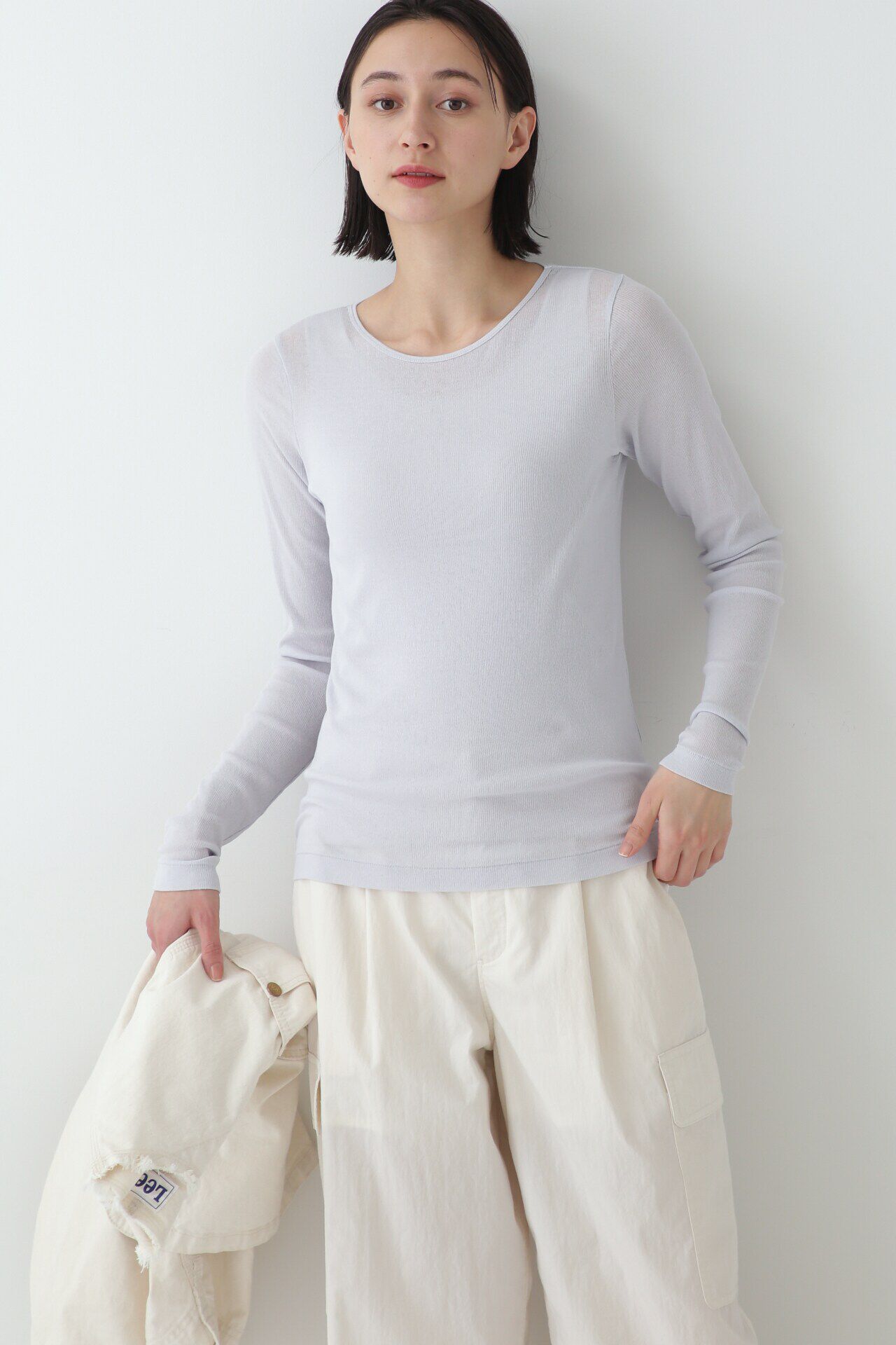  「シアークルーカットソー」|Tシャツ・カットソー|ブルーグレー