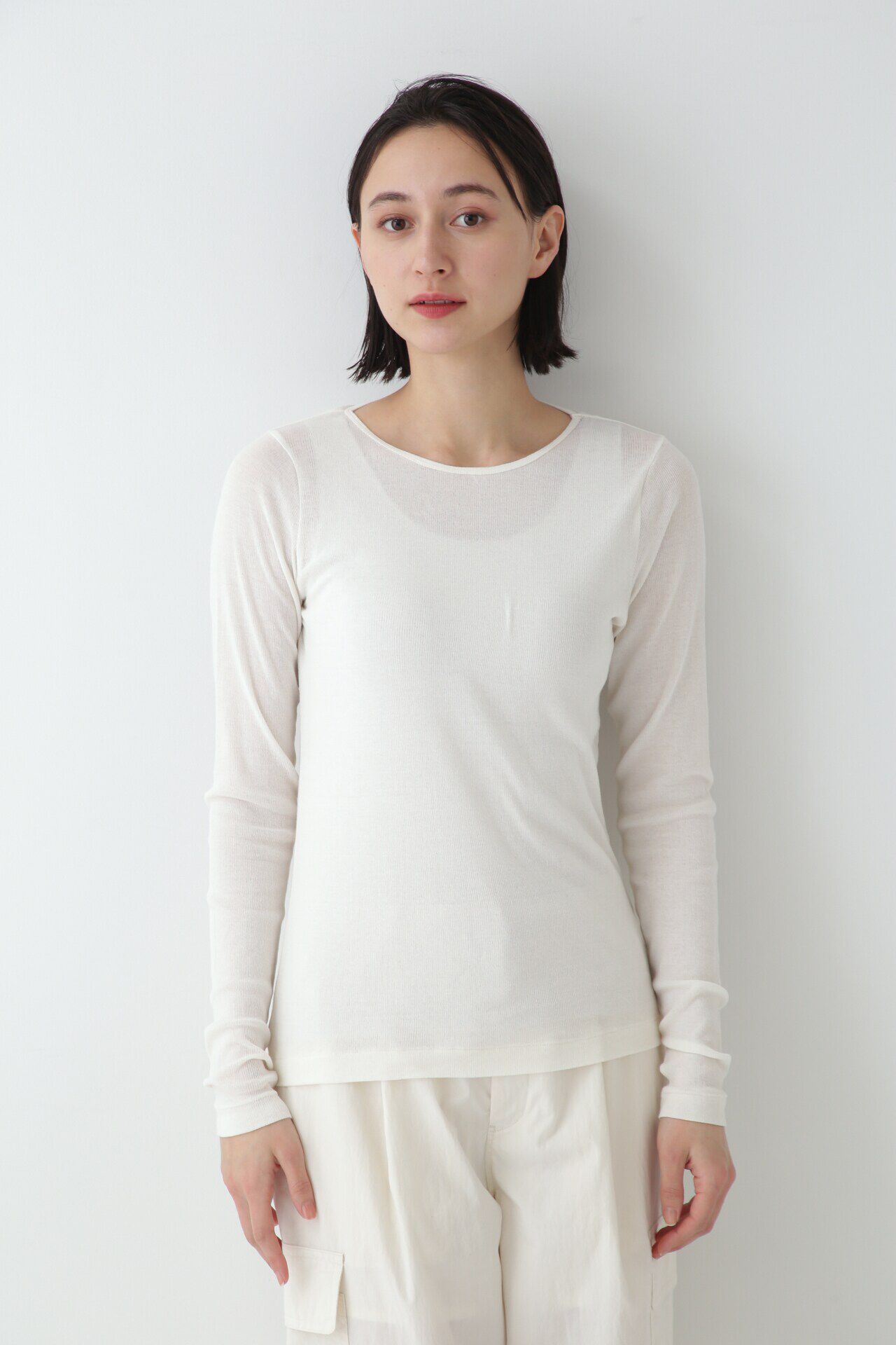  「シアークルーカットソー」|Tシャツ・カットソー|ホワイト