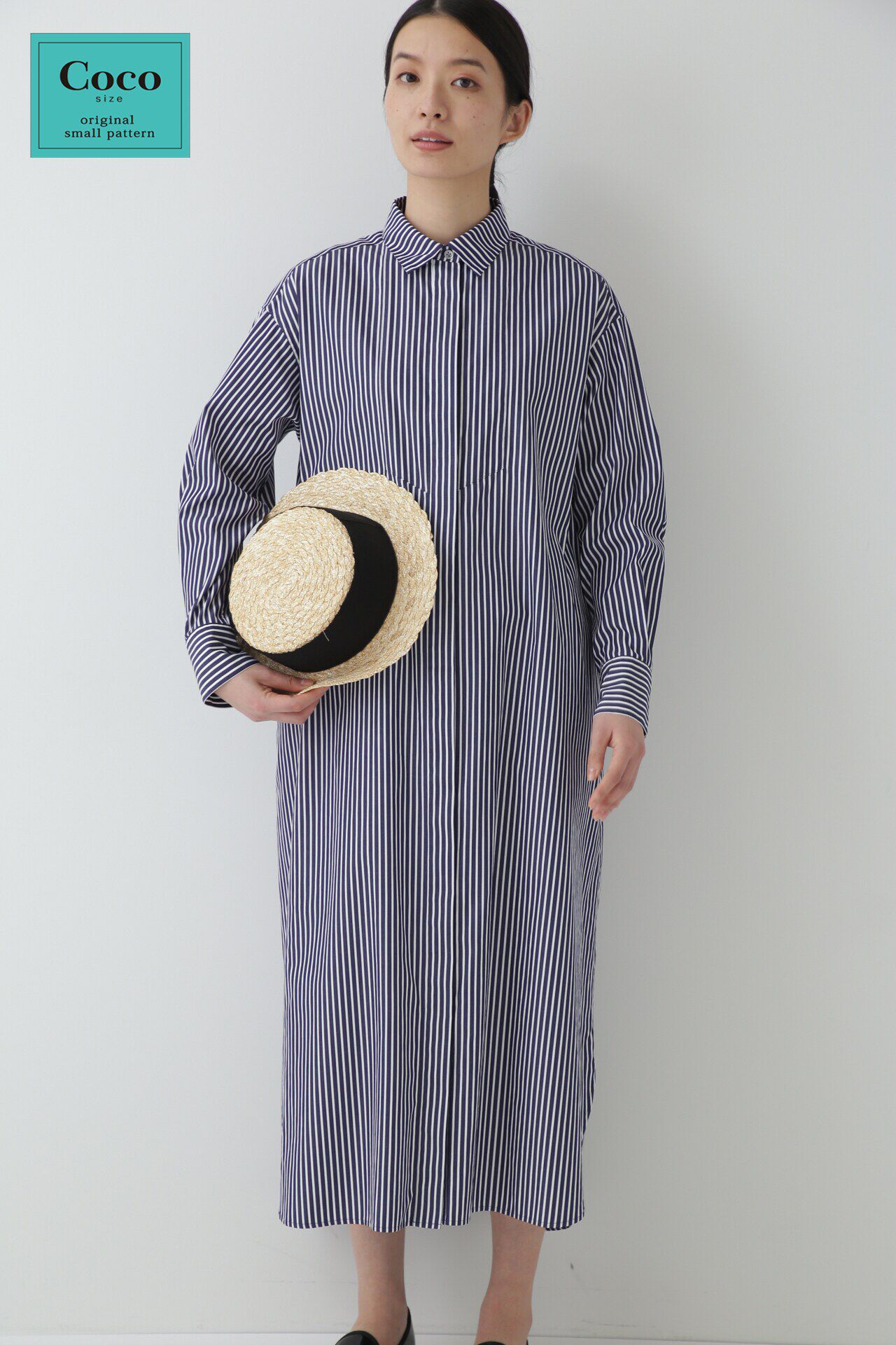  「◆１００／２ブロードストライプシャツワンピース」|ワンピース|ネイビースト 3