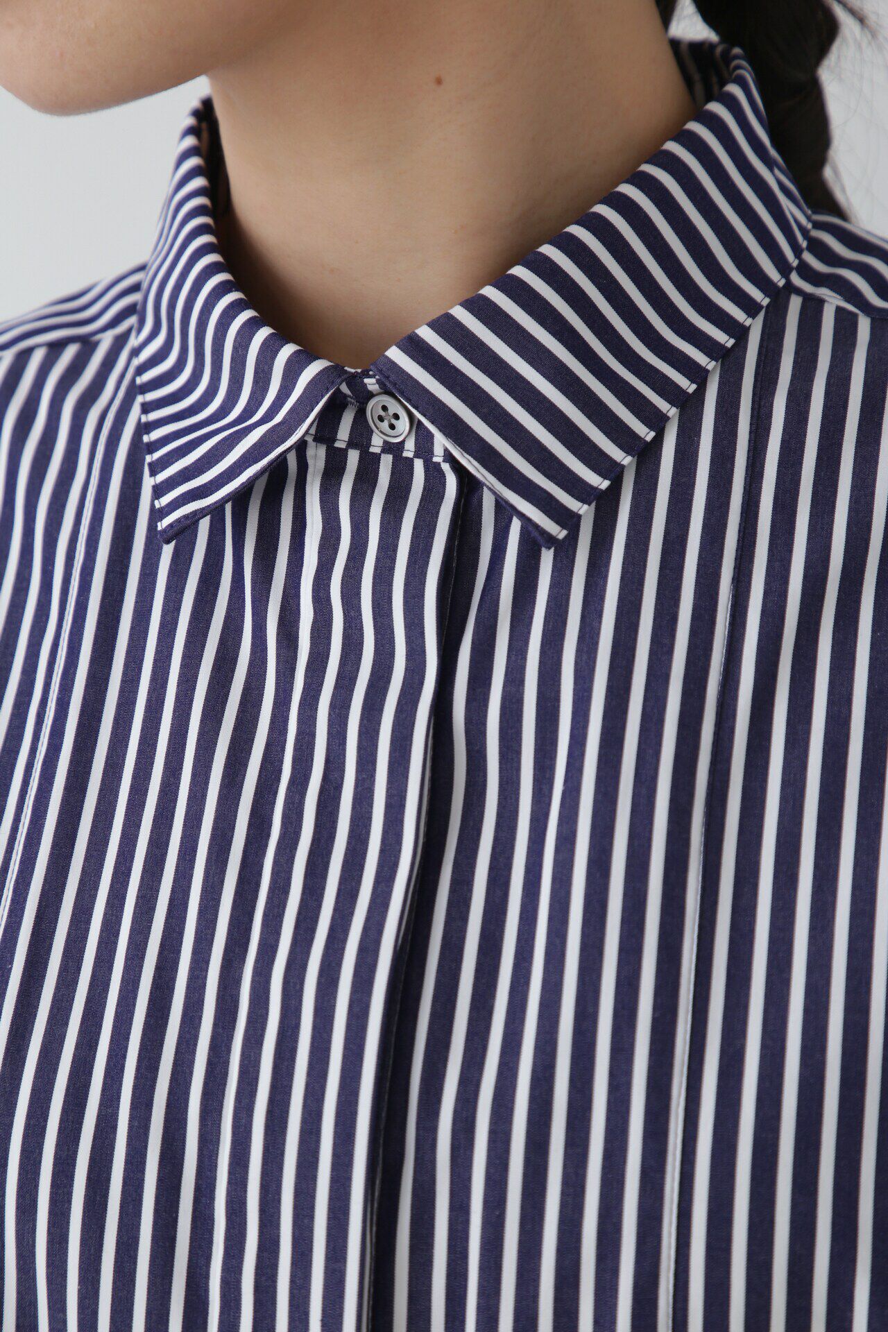  「◆１００／２ブロードストライプシャツワンピース」|ワンピース|