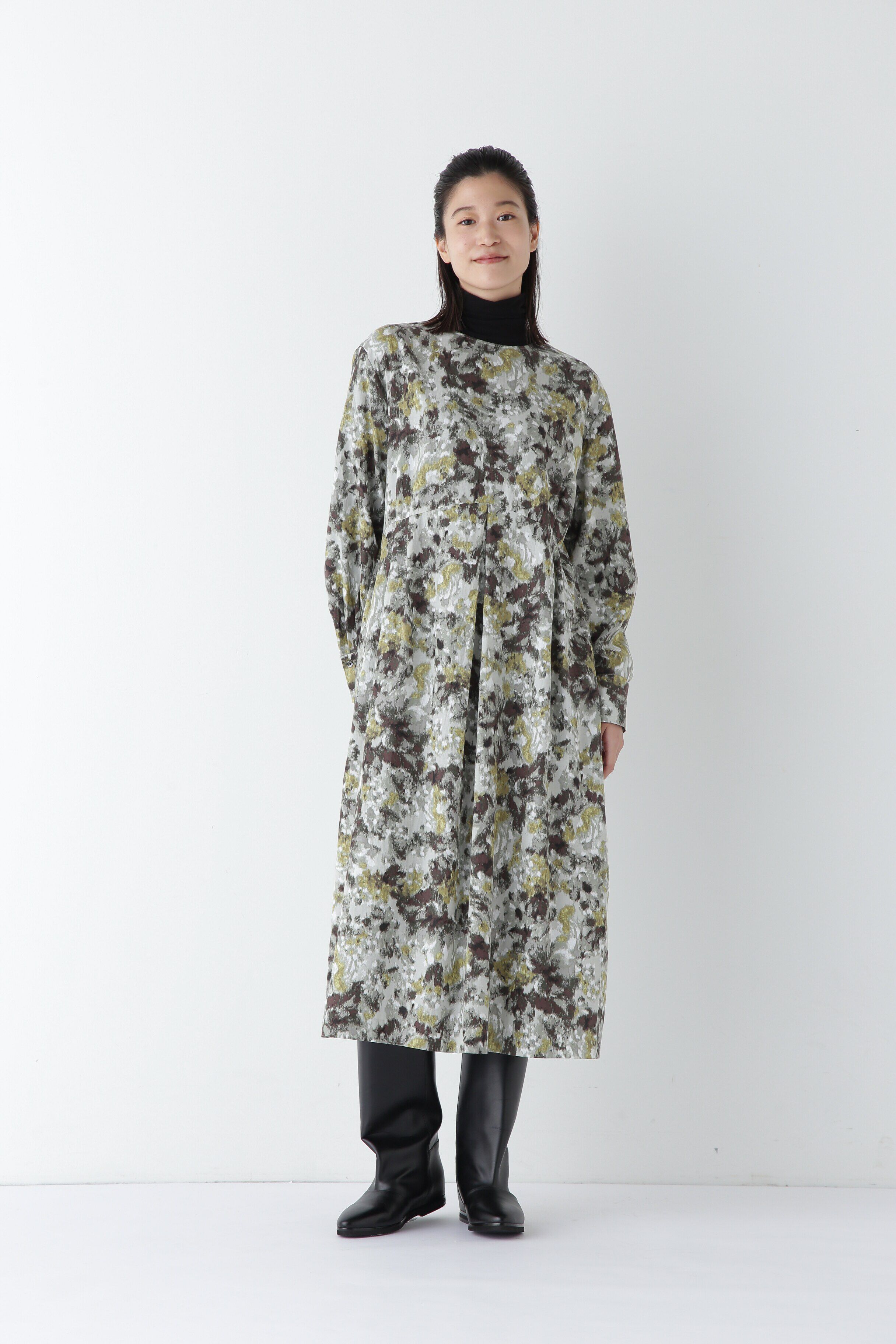  「◆セルロース／Ｃホグシ風ＰＴタックワンピース」|ワンピース|