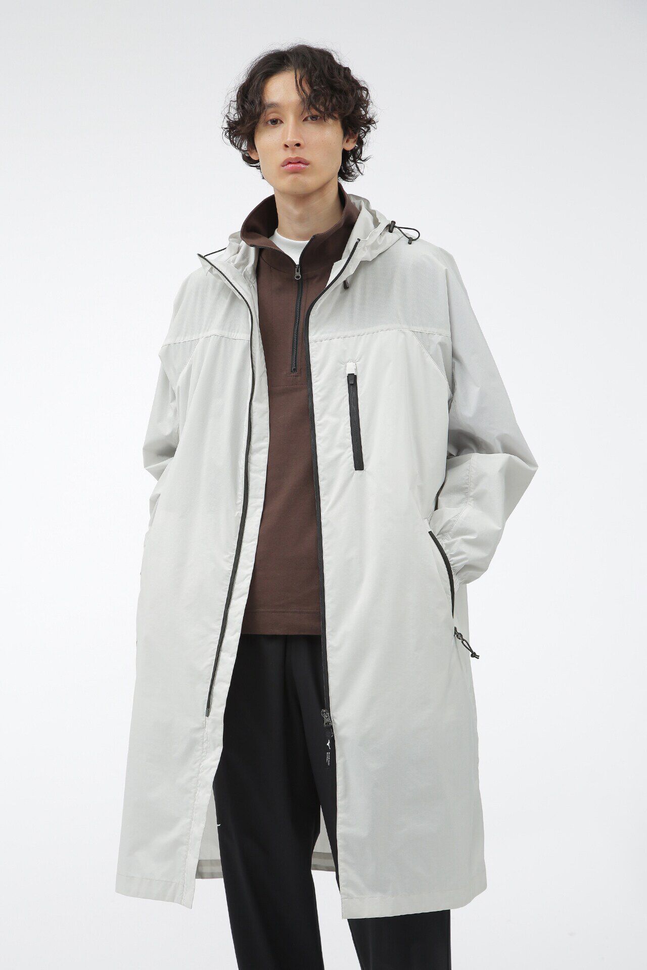 MARGARET HOWELL「STRETCH NYLON MICRO RIP STOP」|その他|LIGHT GREY1