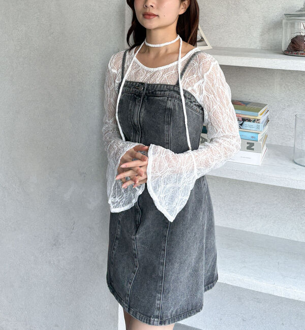 archives「Ｆボタンデニムミニキャミワンピース」|ワンピース|