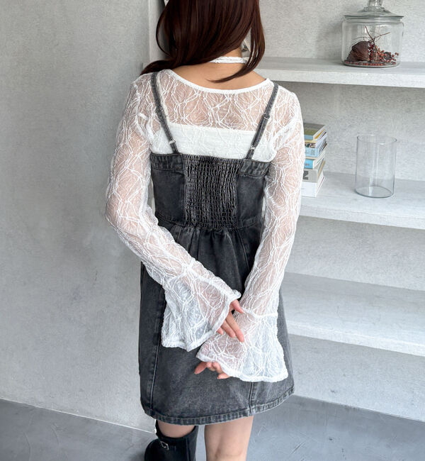 archives「Ｆボタンデニムミニキャミワンピース」|ワンピース|