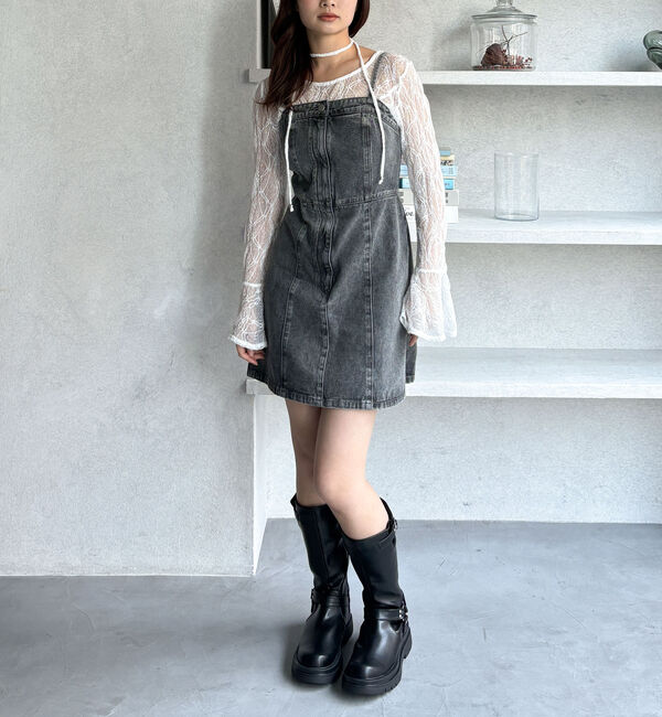 archives「Ｆボタンデニムミニキャミワンピース」|ワンピース|