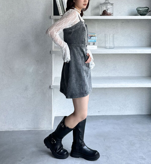 archives「Ｆボタンデニムミニキャミワンピース」|ワンピース|