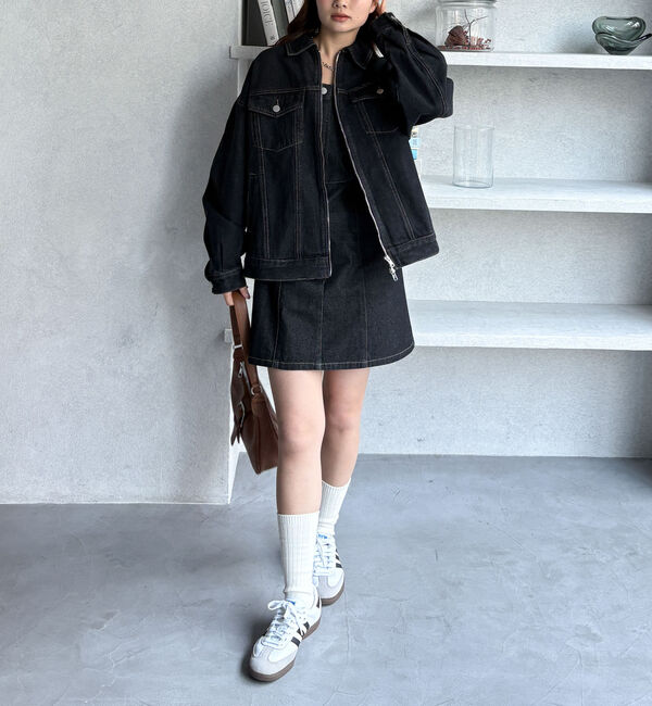 archives「Ｆボタンデニムミニキャミワンピース」|ワンピース|