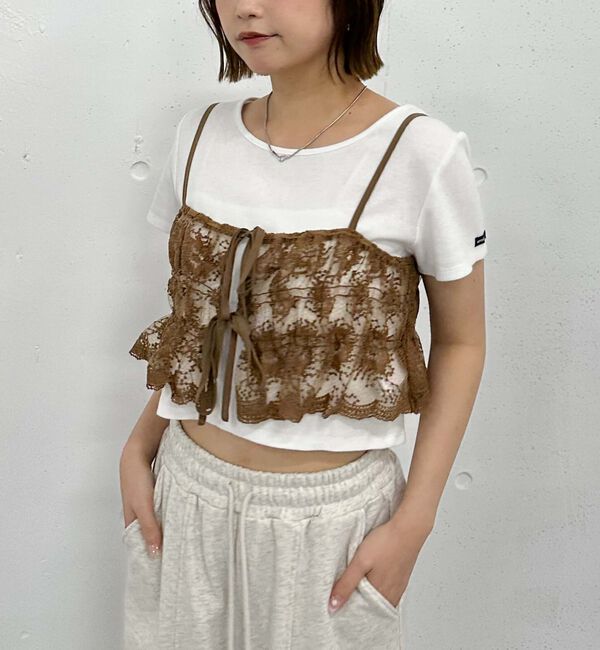 archives「レース刺繍ビスチェ」|シャツ・ブラウス|MOCHA