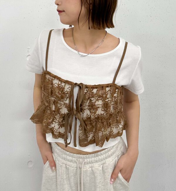 archives「レース刺繍ビスチェ」|シャツ・ブラウス|