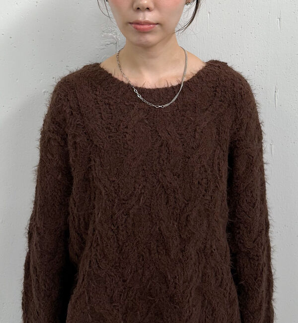 archives「フェザーモールケーブルニットプルオーバー」|ニット・セーター|