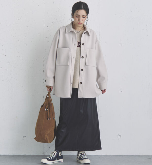 Doux archives「ストレッチレザータイトスカート」|スカート|