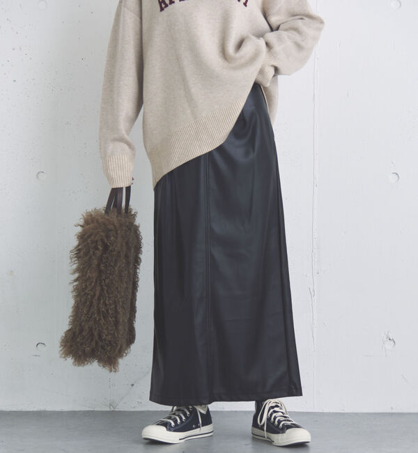 Doux archives「ストレッチレザータイトスカート」|スカート|
