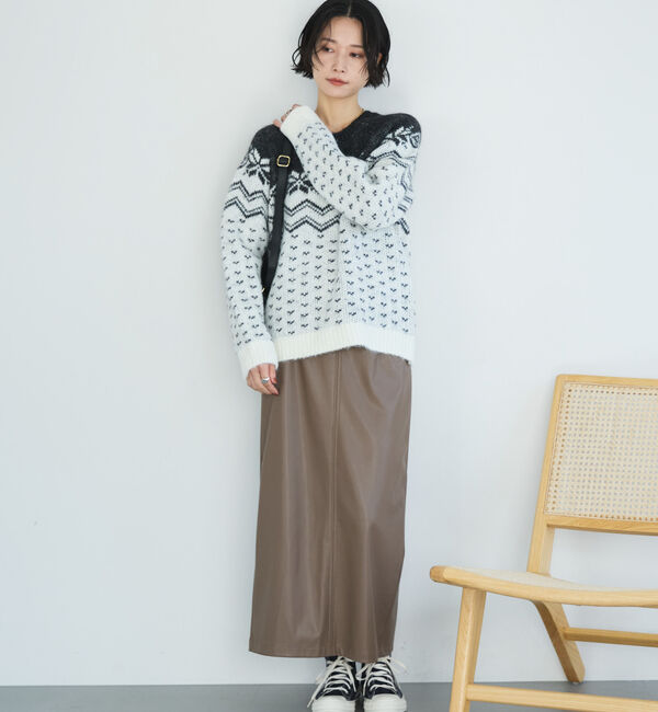 Doux archives「ストレッチレザータイトスカート」|スカート|