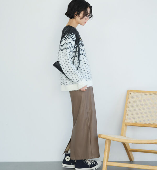 Doux archives「ストレッチレザータイトスカート」|スカート|