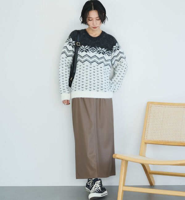 Doux archives「ストレッチレザータイトスカート」|スカート|