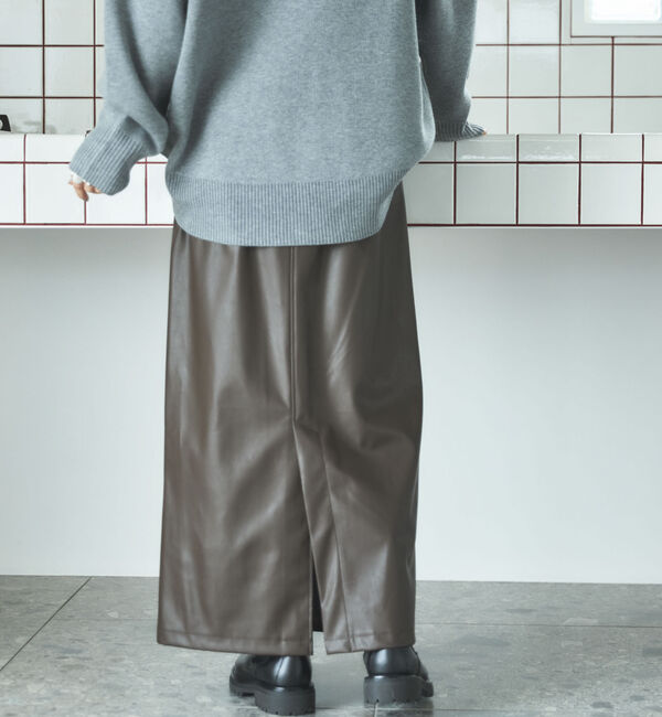 Doux archives「ストレッチレザータイトスカート」|スカート|