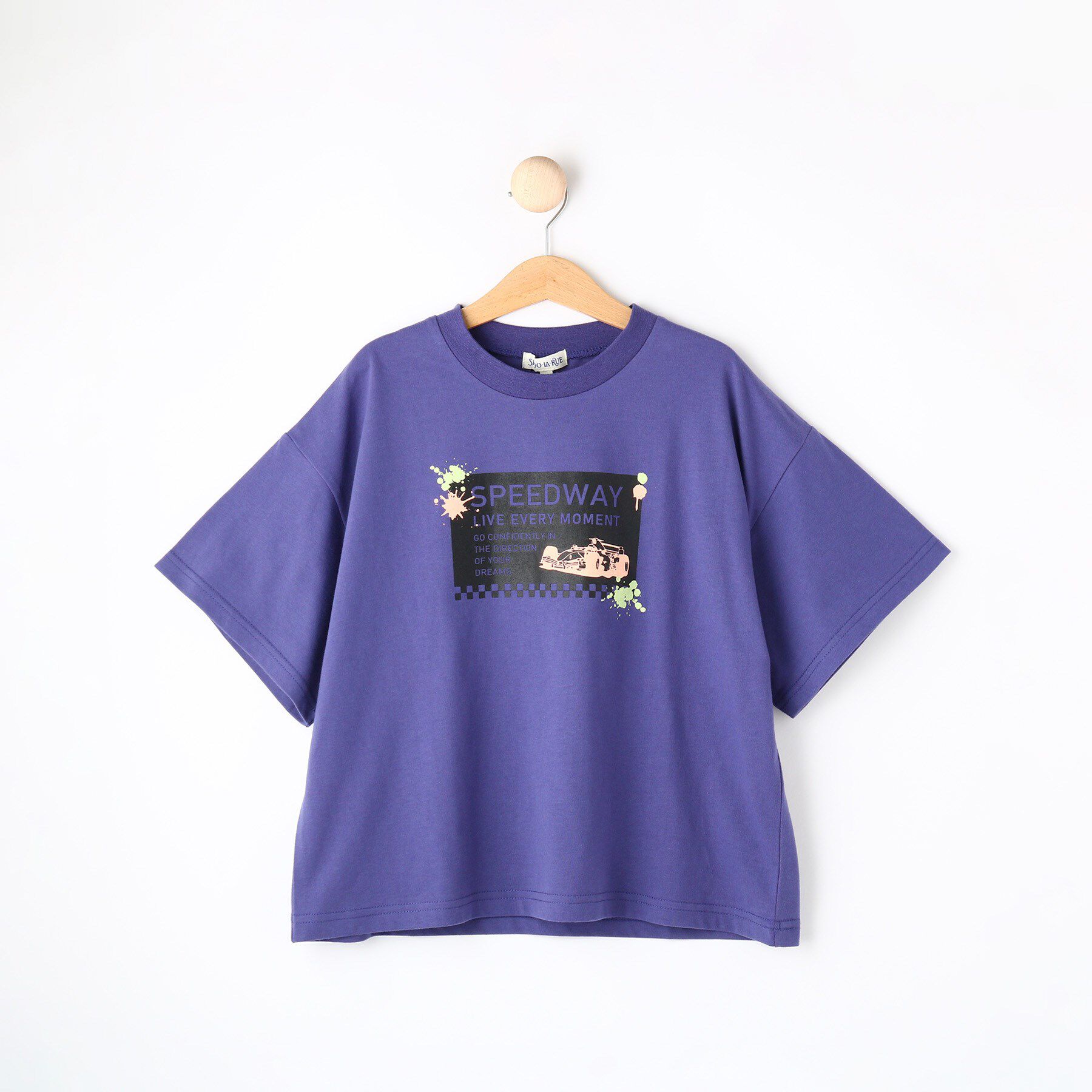 SHOO･LA･RUE「【130-150cm】BOYプリントTシャツ」|Tシャツ・カットソー|パープル(082)