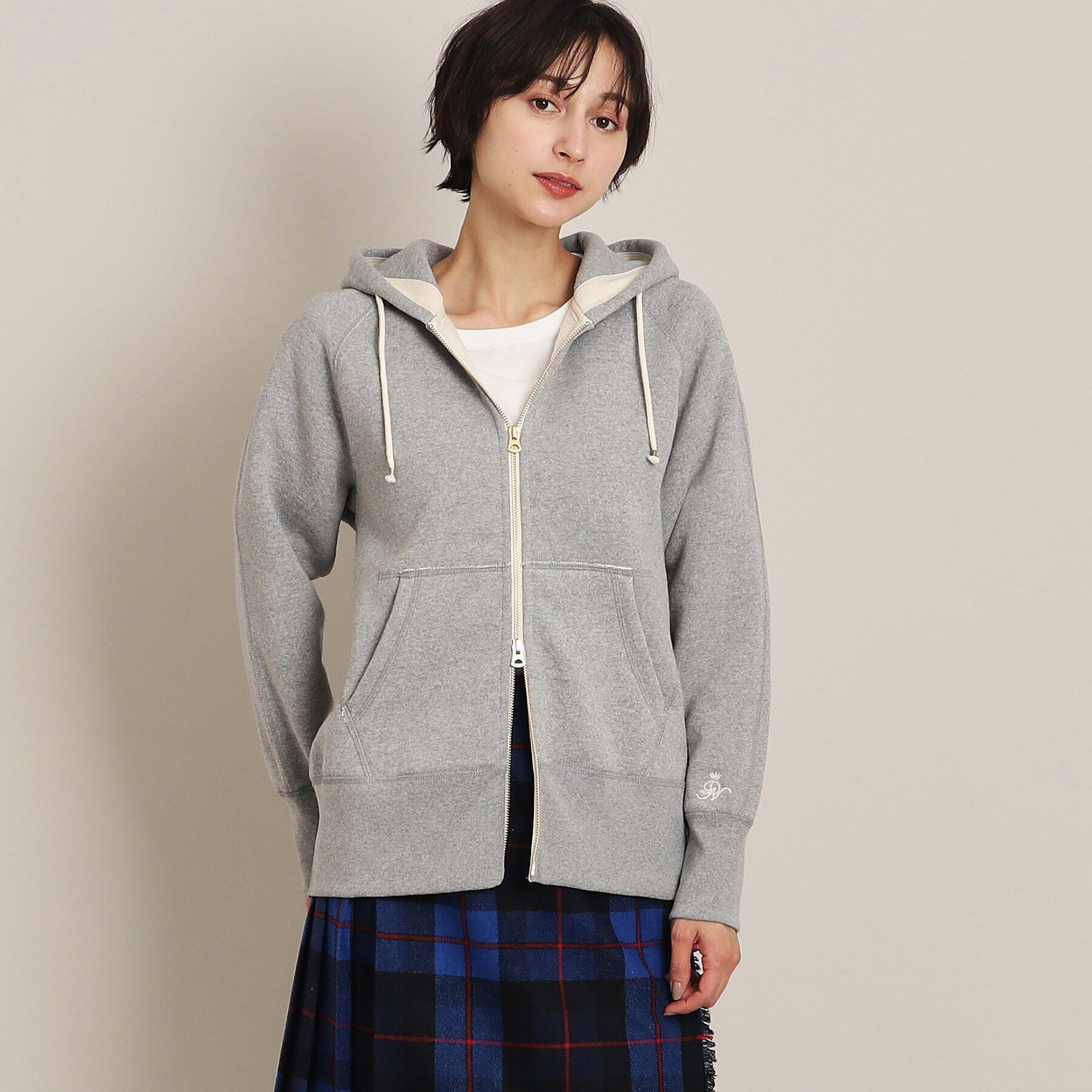 Dessin「【ユニセックス・日本製・洗える】吊り裏毛パーカ」|パーカー|グレー(012)