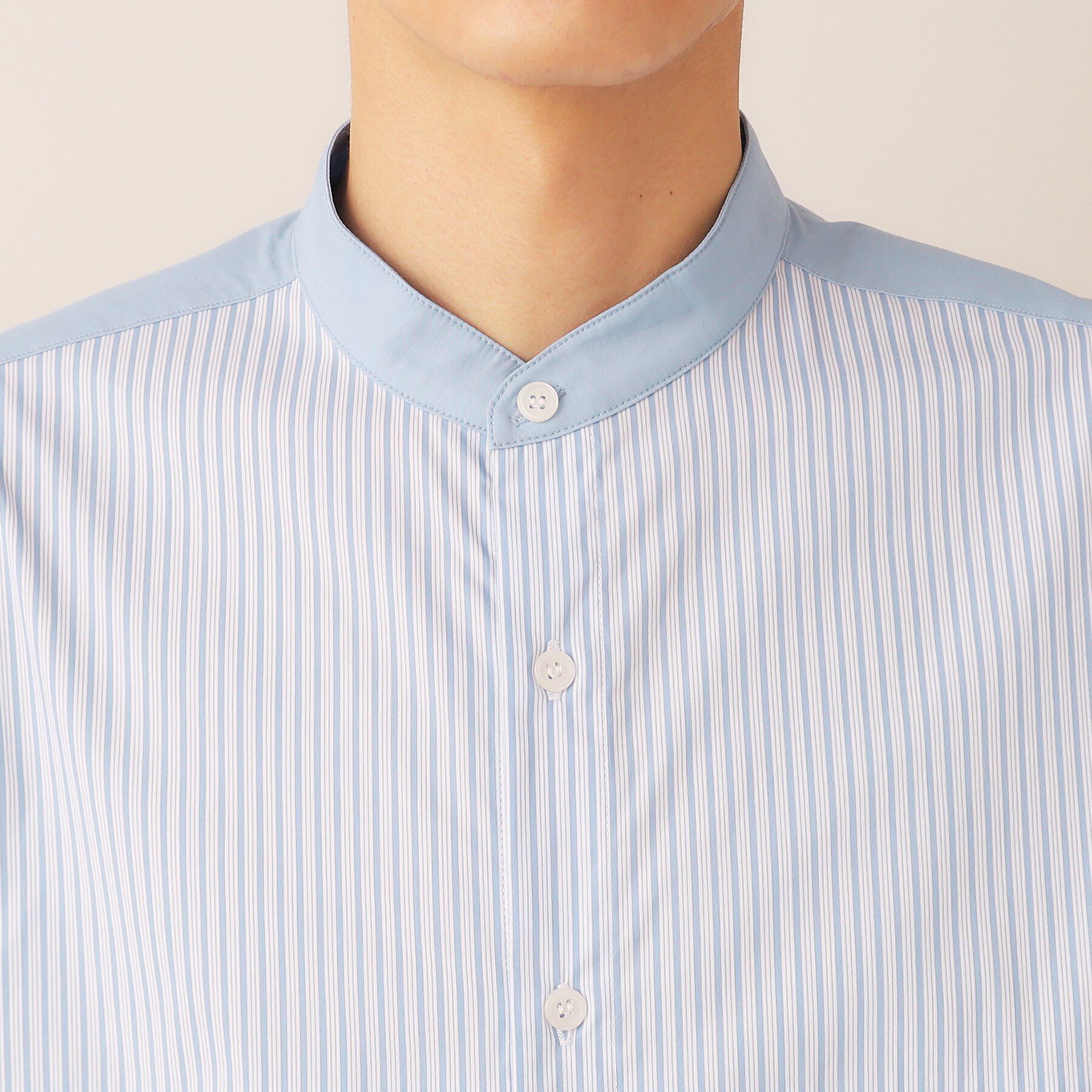 Dessin「ストライプ切り替えシャツ」|シャツ・ブラウス|