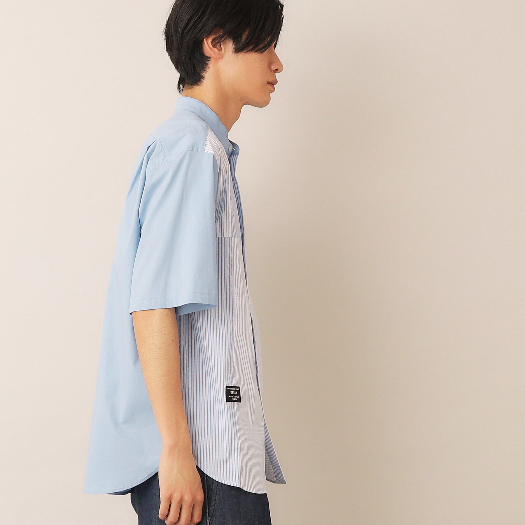 Dessin「ストライプ切り替えシャツ」|シャツ・ブラウス|