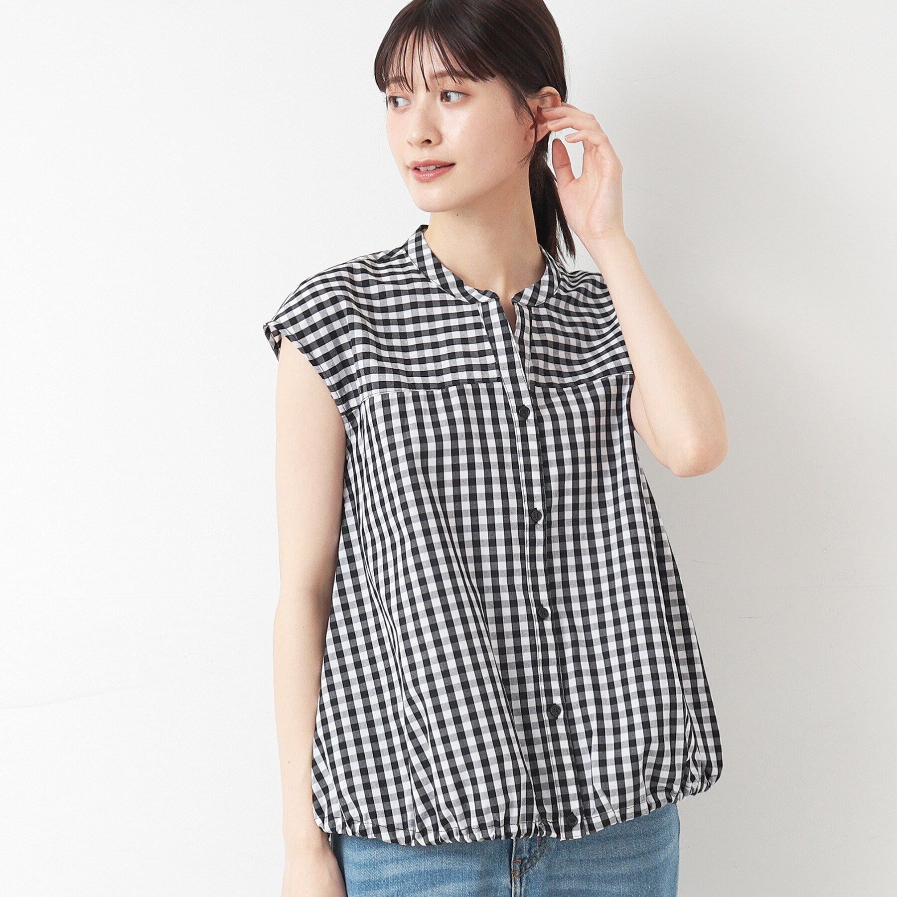 Dessin「【洗える】ドローコード付きブラウス（XS～L）」|シャツ・ブラウス|