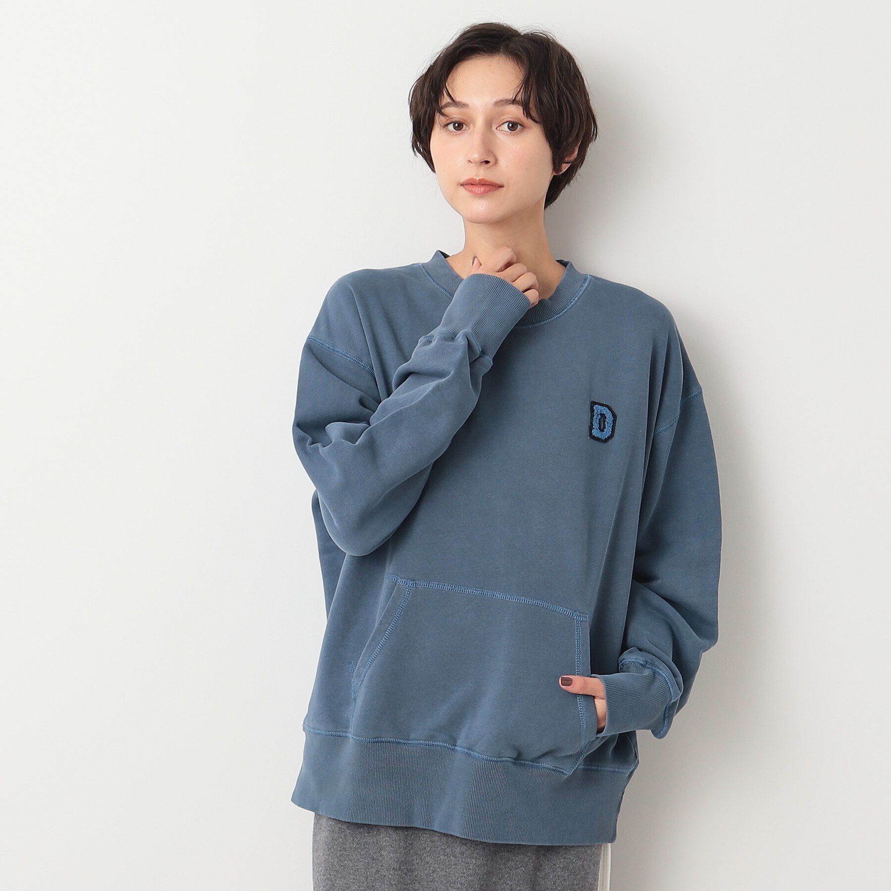 Dessin「【ユニセックス・洗える】ワンポイントスウェット」|パーカー|ﾌﾞﾙｰ(092)