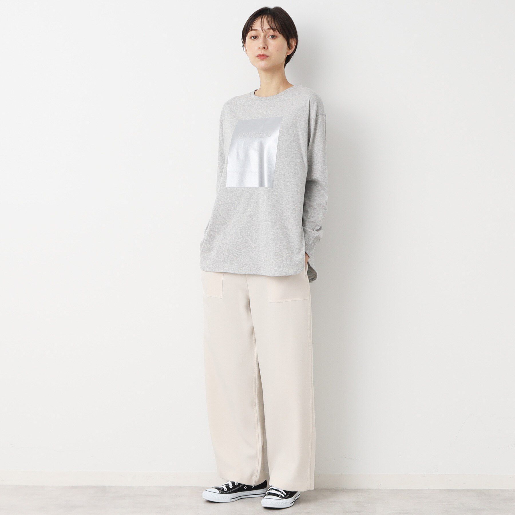 Dessin「【洗える】シルバープリントロンT」|Tシャツ・カットソー|