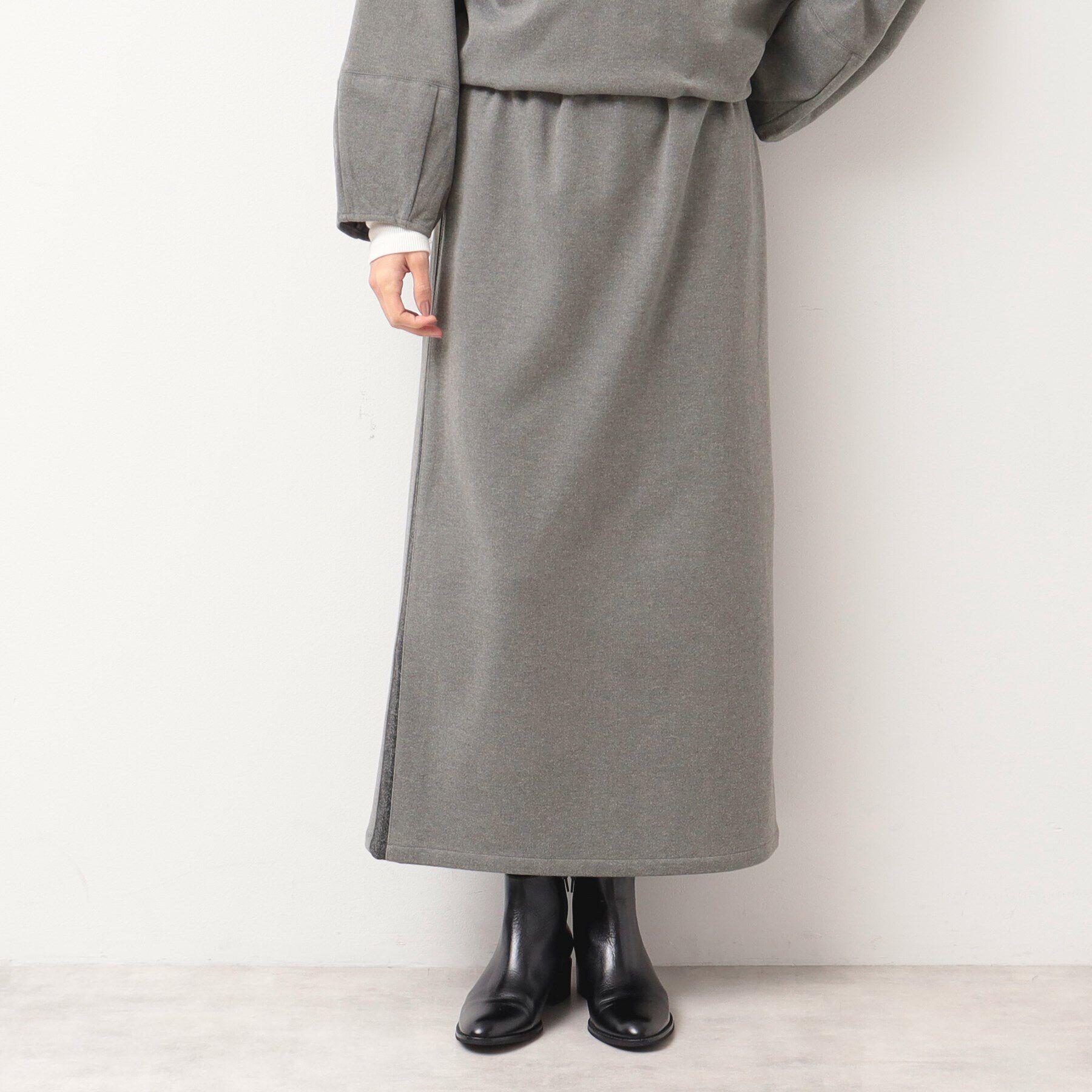 Dessin「【洗える】ライン入りタイトスカート」|スカート|ｸﾞﾚｰ(012)