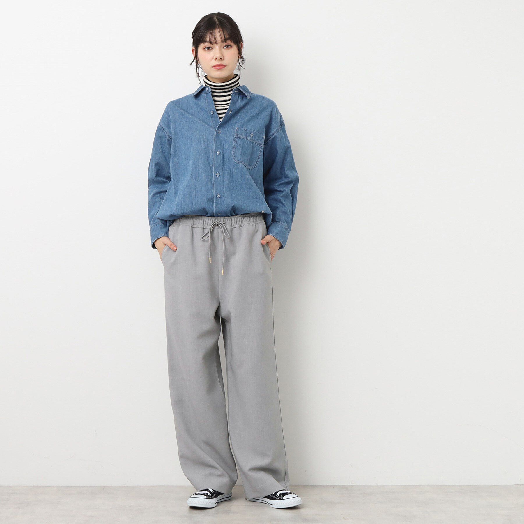 Dessin「【ウエストゴム・洗える】ドロスト付きパンツ（XS～L）」|その他|