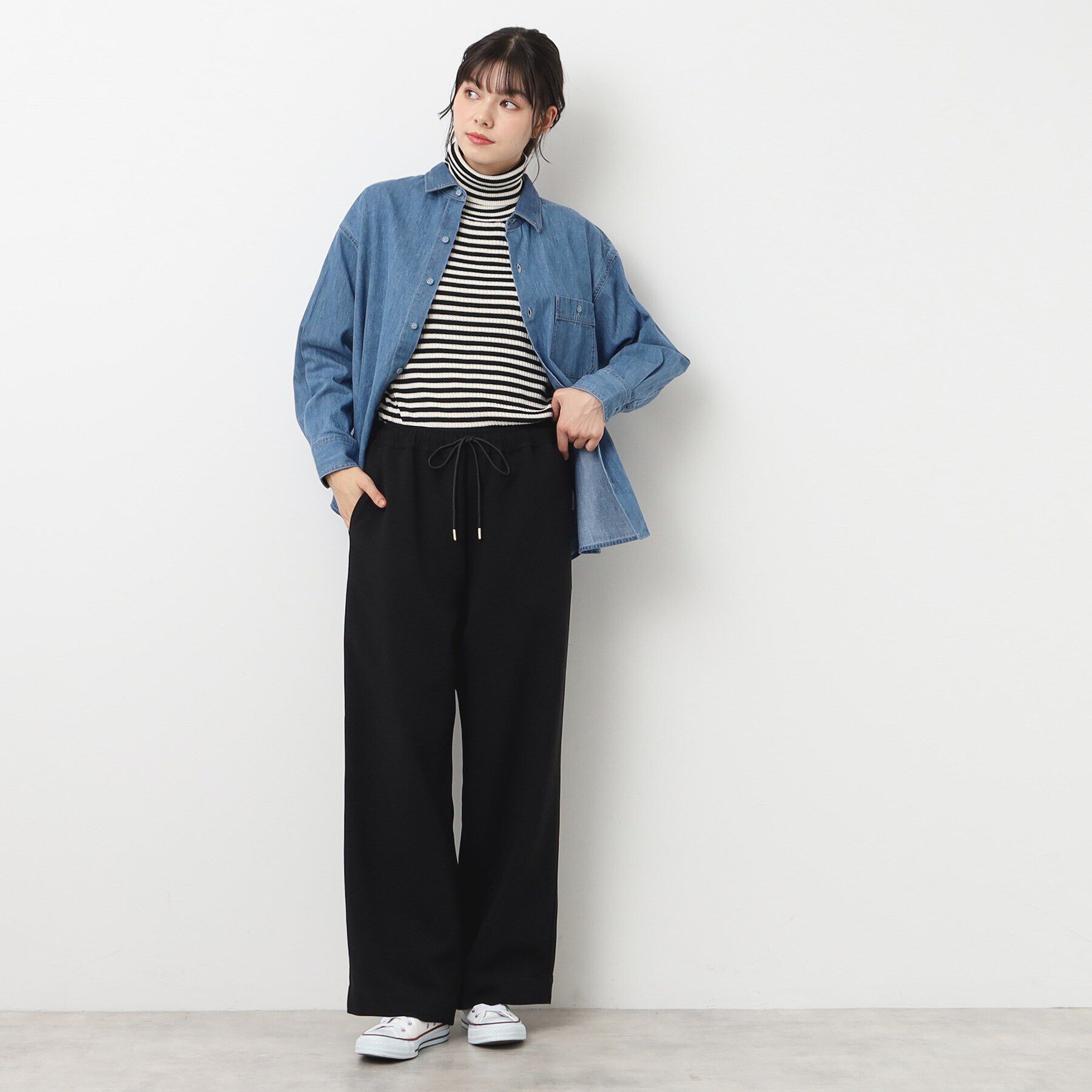 Dessin「【ウエストゴム・洗える】ドロスト付きパンツ（XS～L）」|その他|