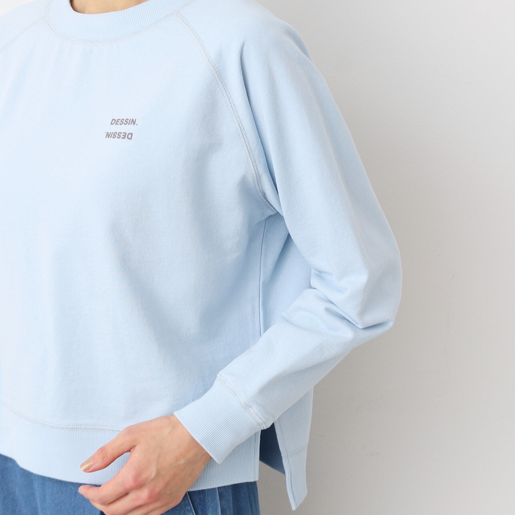 Dessin「【洗える】クロップド丈ロゴカットソー（S～L）」|Tシャツ・カットソー|