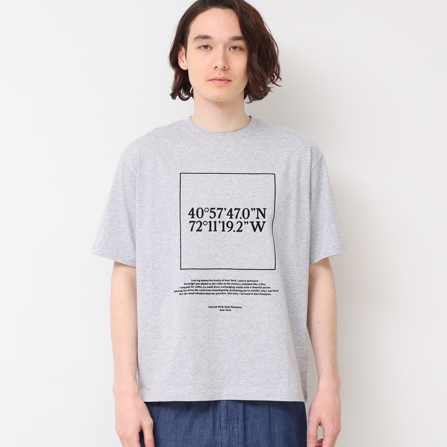 Dessin「【ユニセックス・洗える】座標プリントTシャツ」|Tシャツ・カットソー|