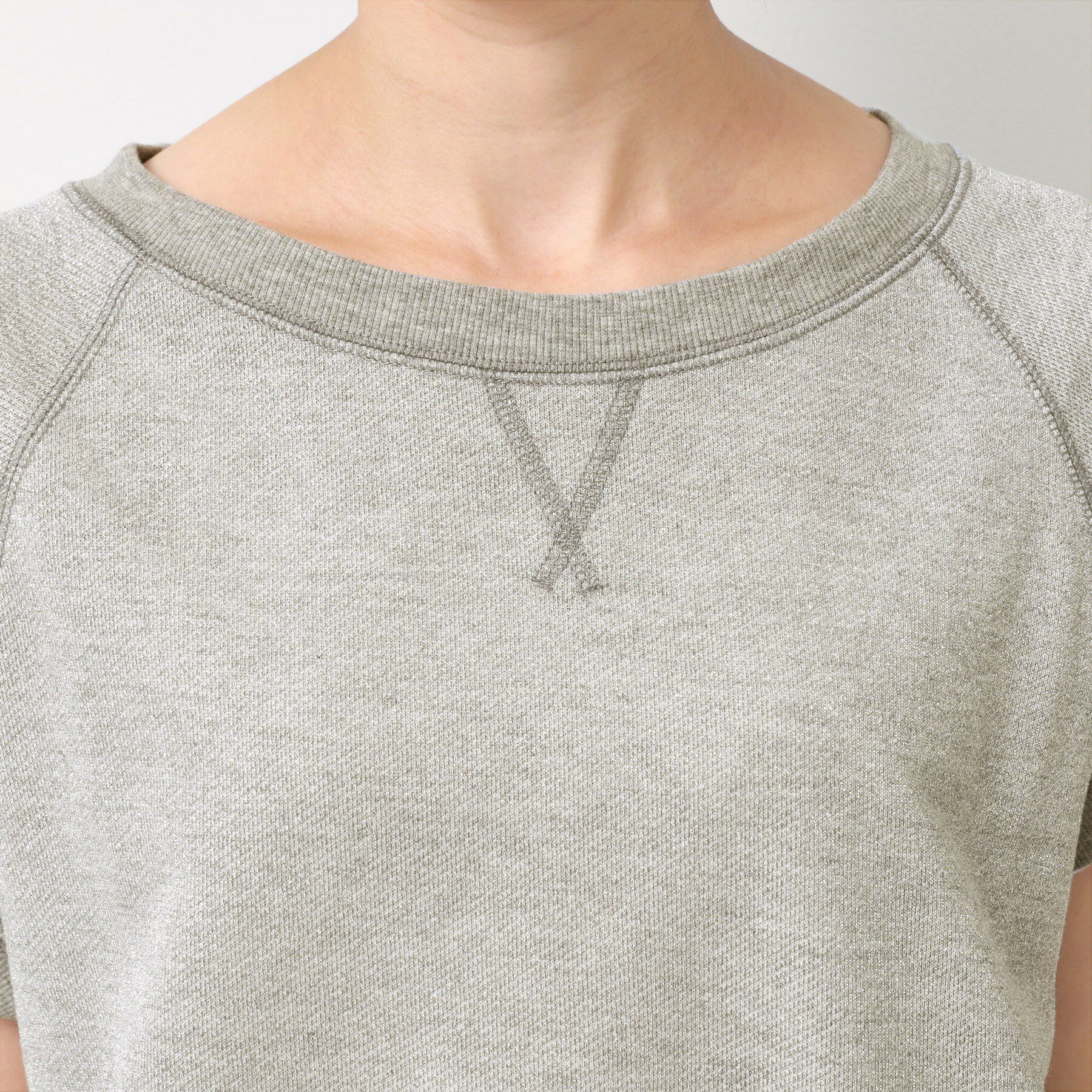 Dessin「【セットアップ可・洗える】ラメ裏毛トップス」|Tシャツ・カットソー|