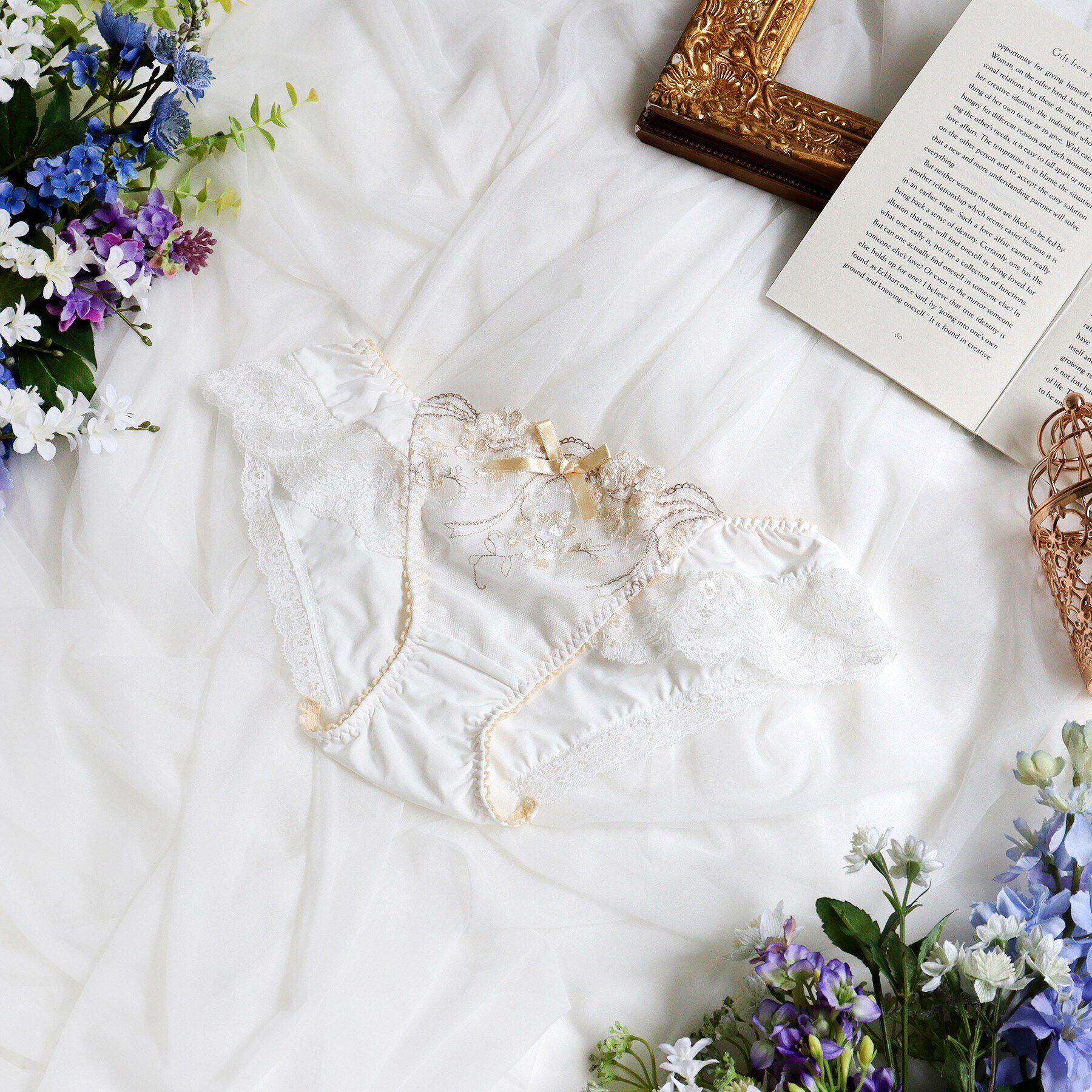 Risa Magli「クラーラ フレアショーツ」|インナー|クリーム(054)