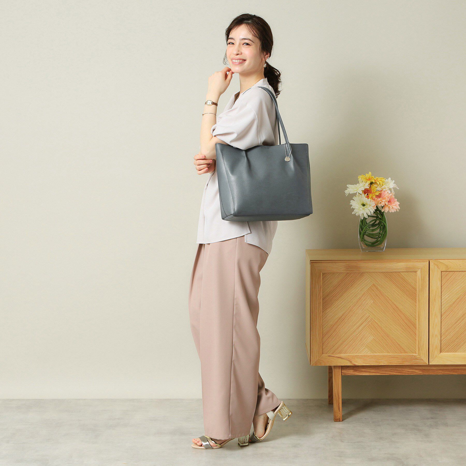 ITS&rsquo;DEMO「【通勤】仕切りA4トート」|トートバッグ|