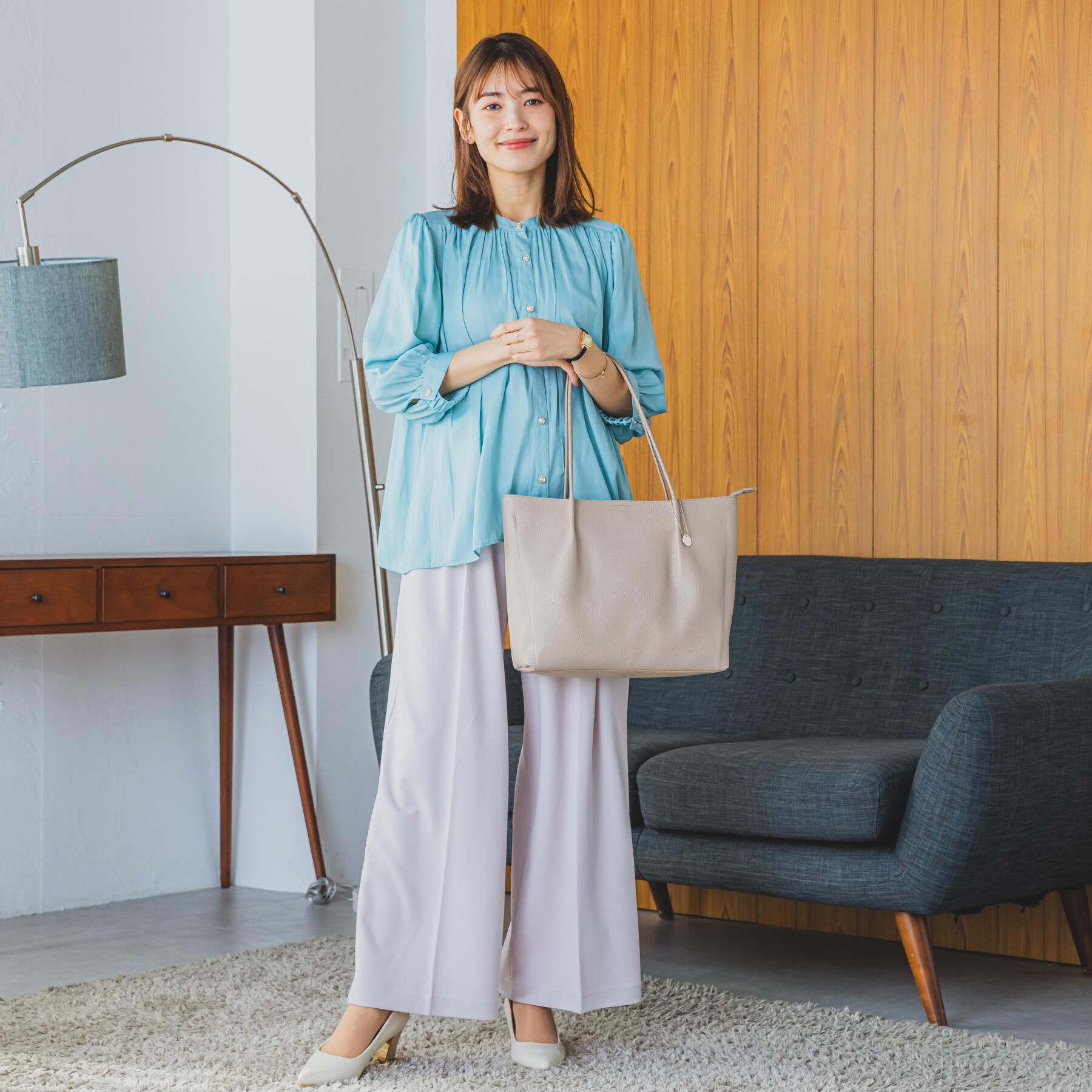 ITS&rsquo;DEMO「【通勤】仕切りA4トート」|トートバッグ|