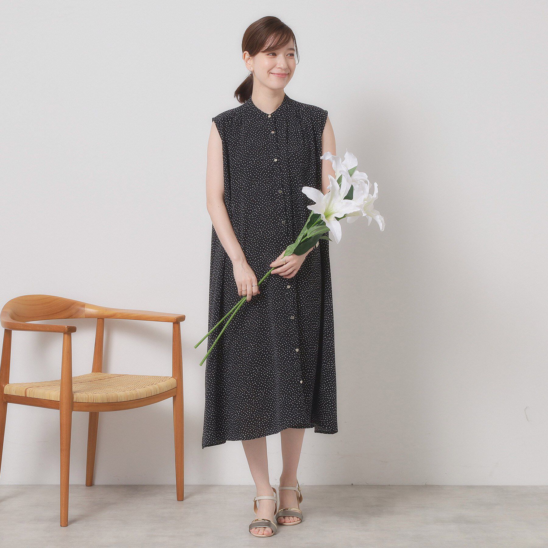 ITS&rsquo;DEMO「【接触冷感／手洗い可】前開きワンピース」|ワンピース|