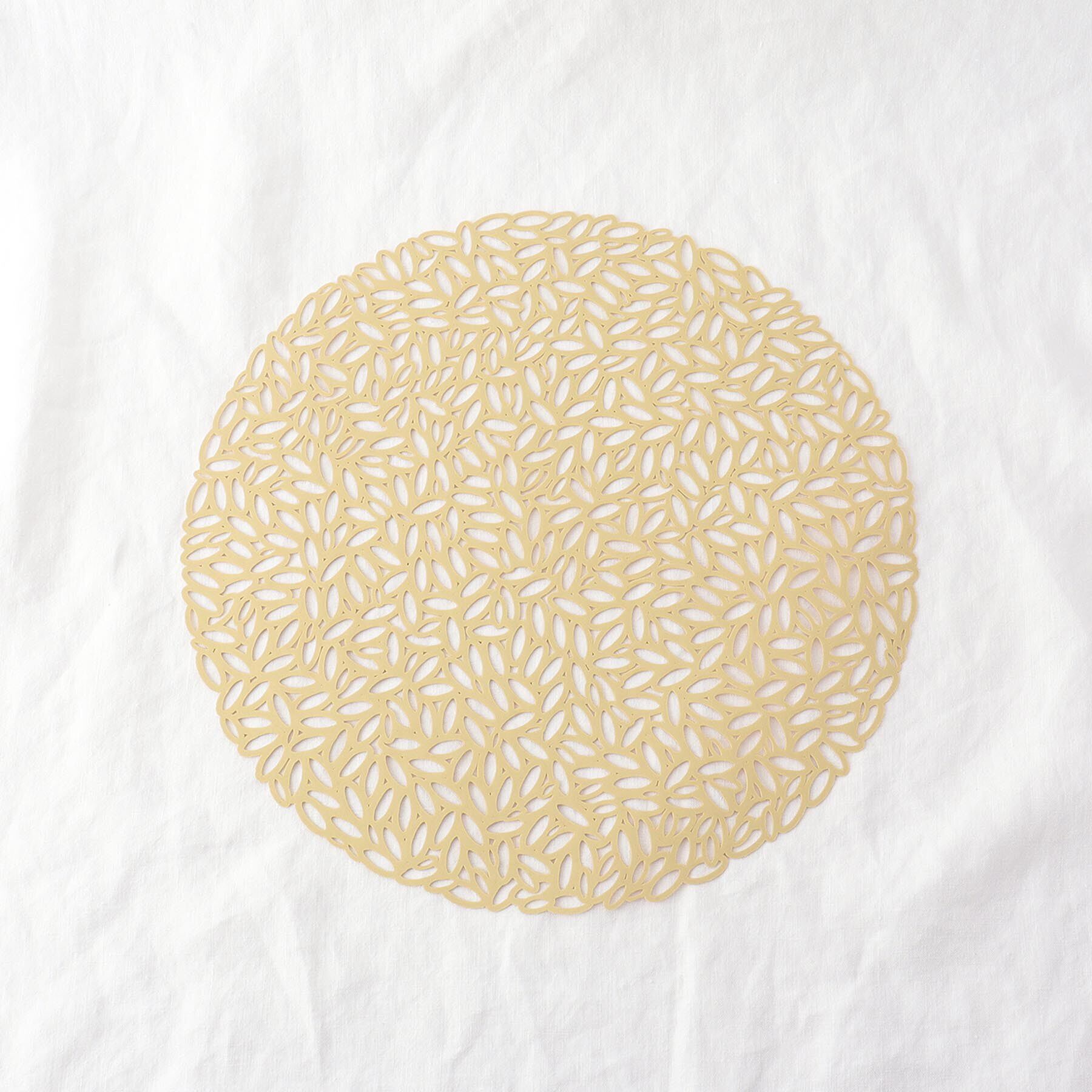 212 KITCHEN STORE「リーフプレイスマット ゴールド」|食器・キッチングッズ|