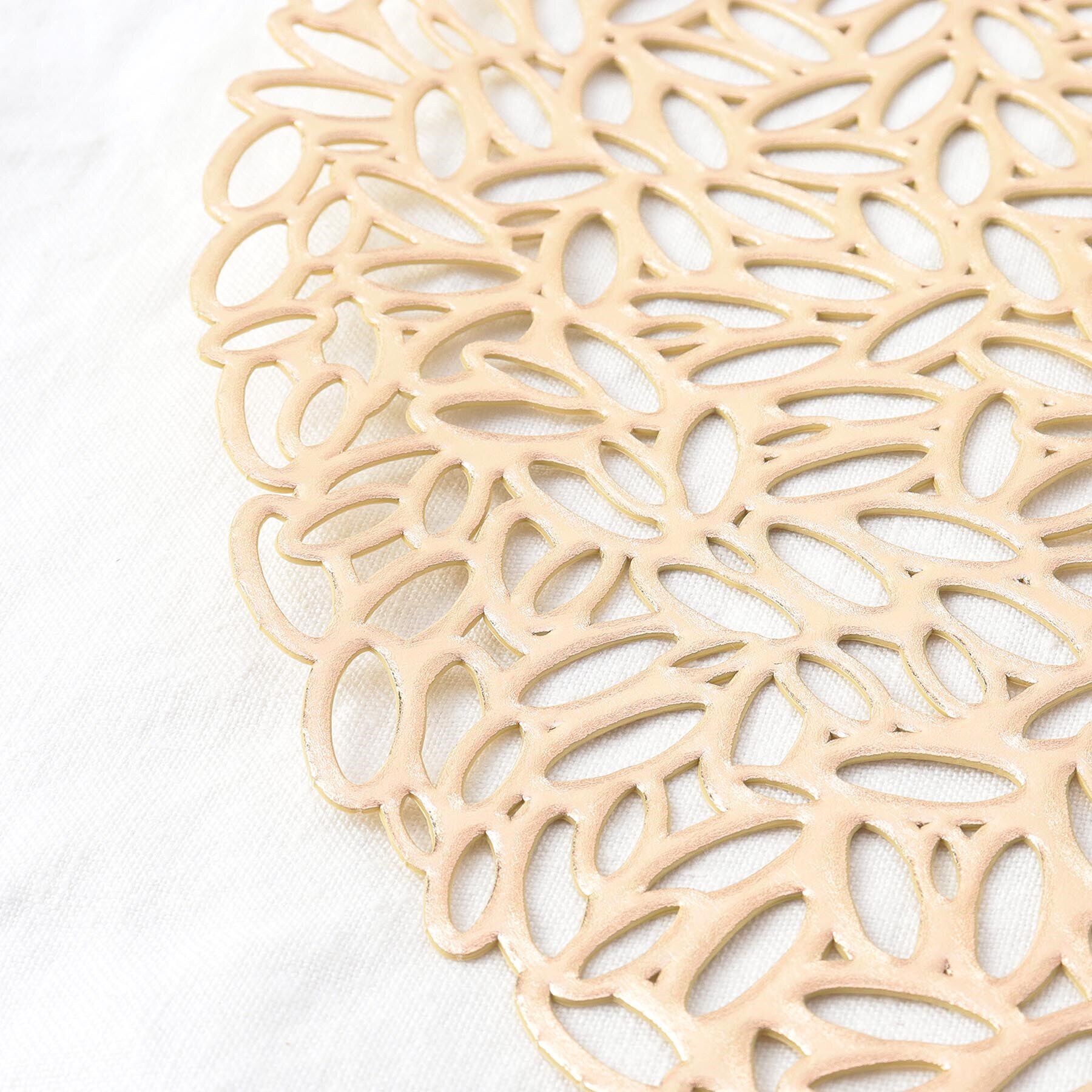 212 KITCHEN STORE「リーフプレイスマット ゴールド」|食器・キッチングッズ|