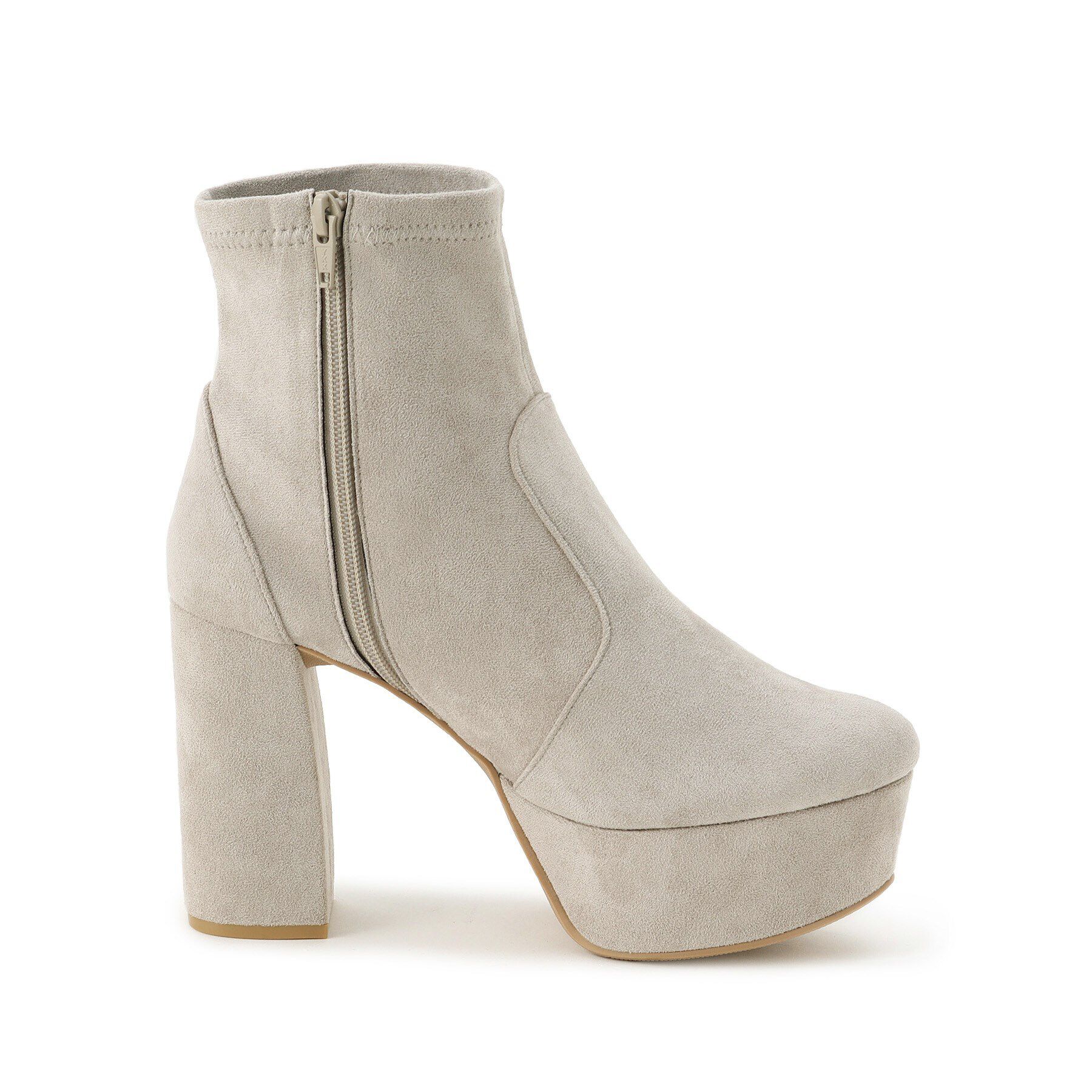 ESPERANZA「【日本製】厚底ラク盛りストレッチブーツウエスタンモデル」|ショートブーツ|