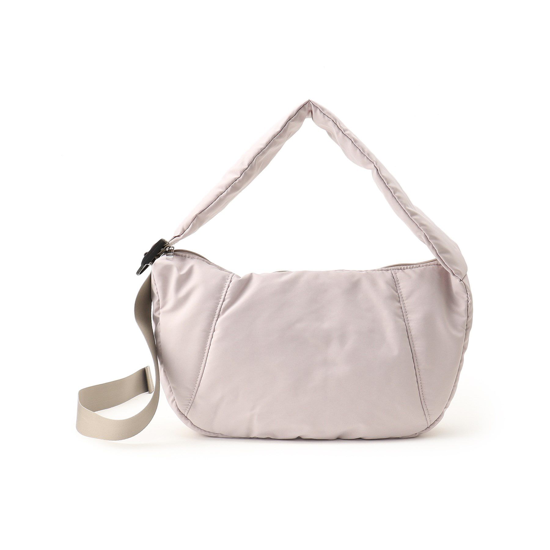 Ober Tashe「【ストラップ調節可】ビッグショルダー」|ショルダー・メッセンジャー|ライトグレー(011