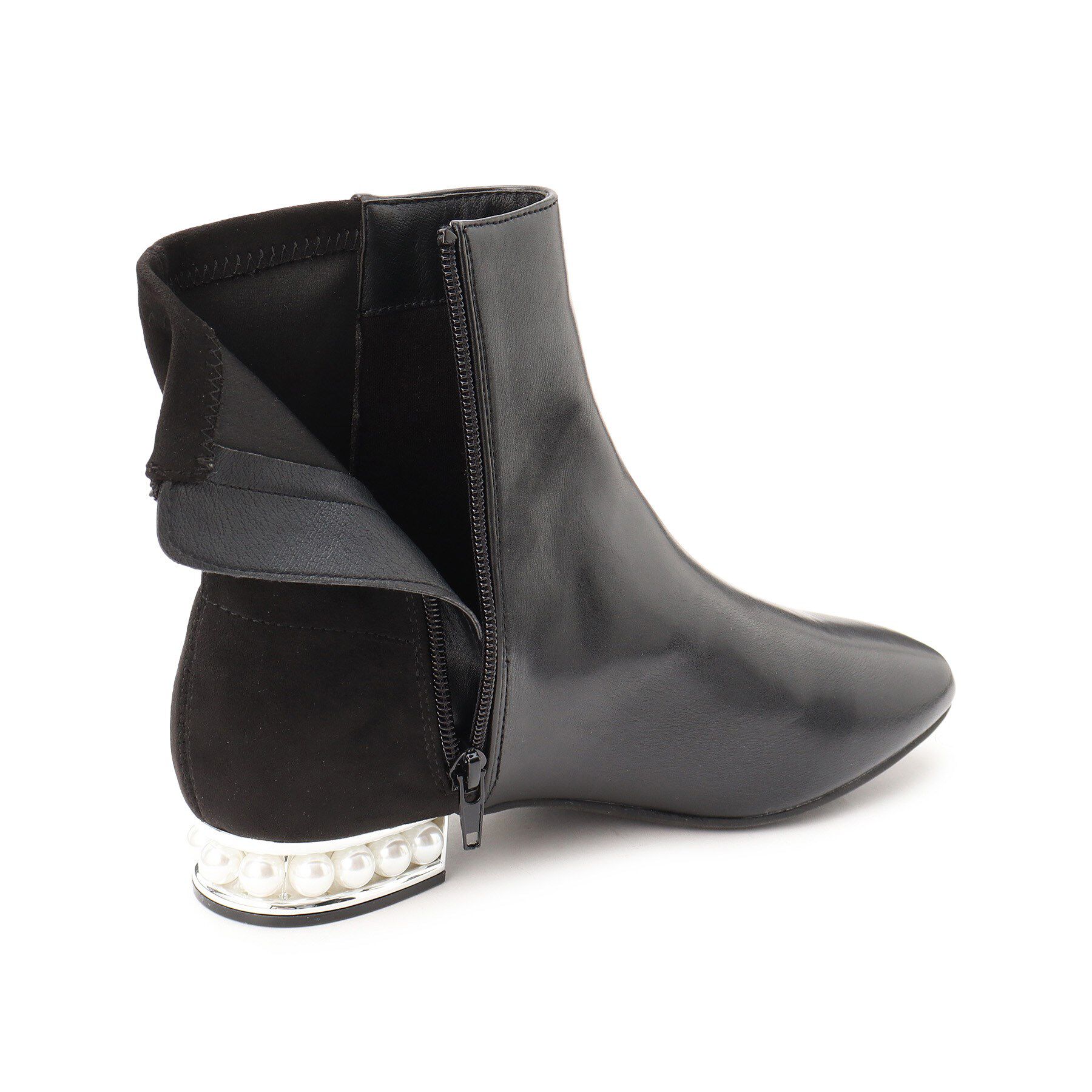 ESPERANZA「パール調ヒールショートブーツ」|ショートブーツ|