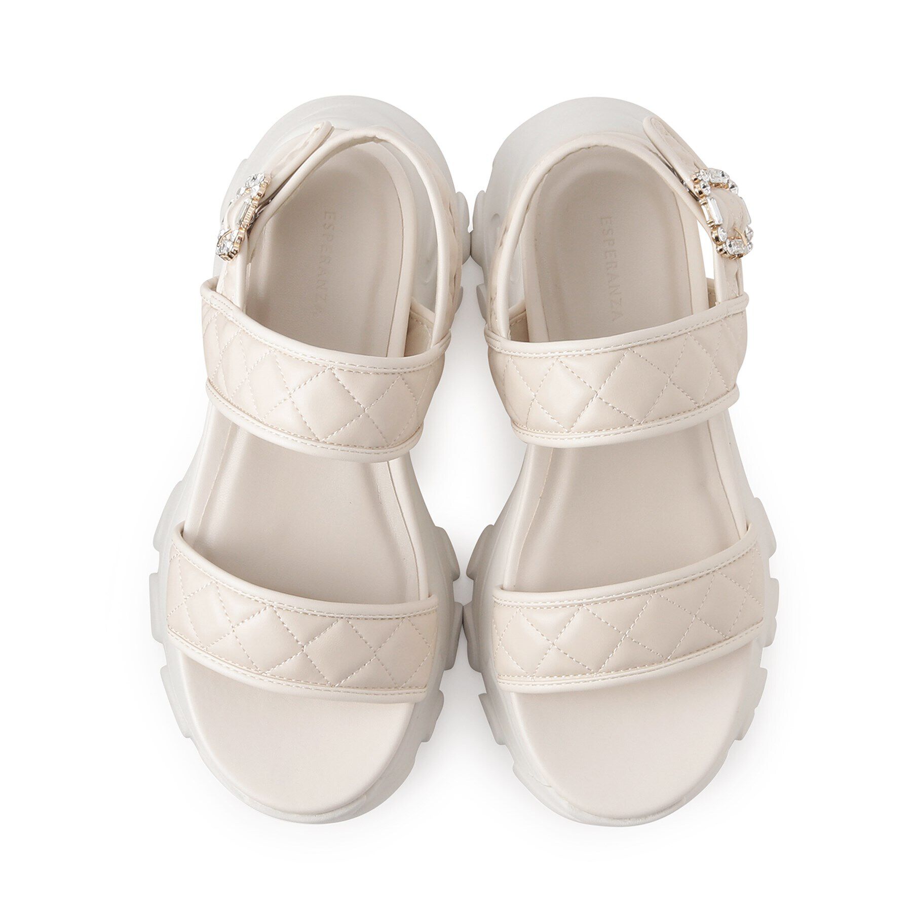 ESPERANZA「厚底キルティングスポサン 24SS」|サンダル|