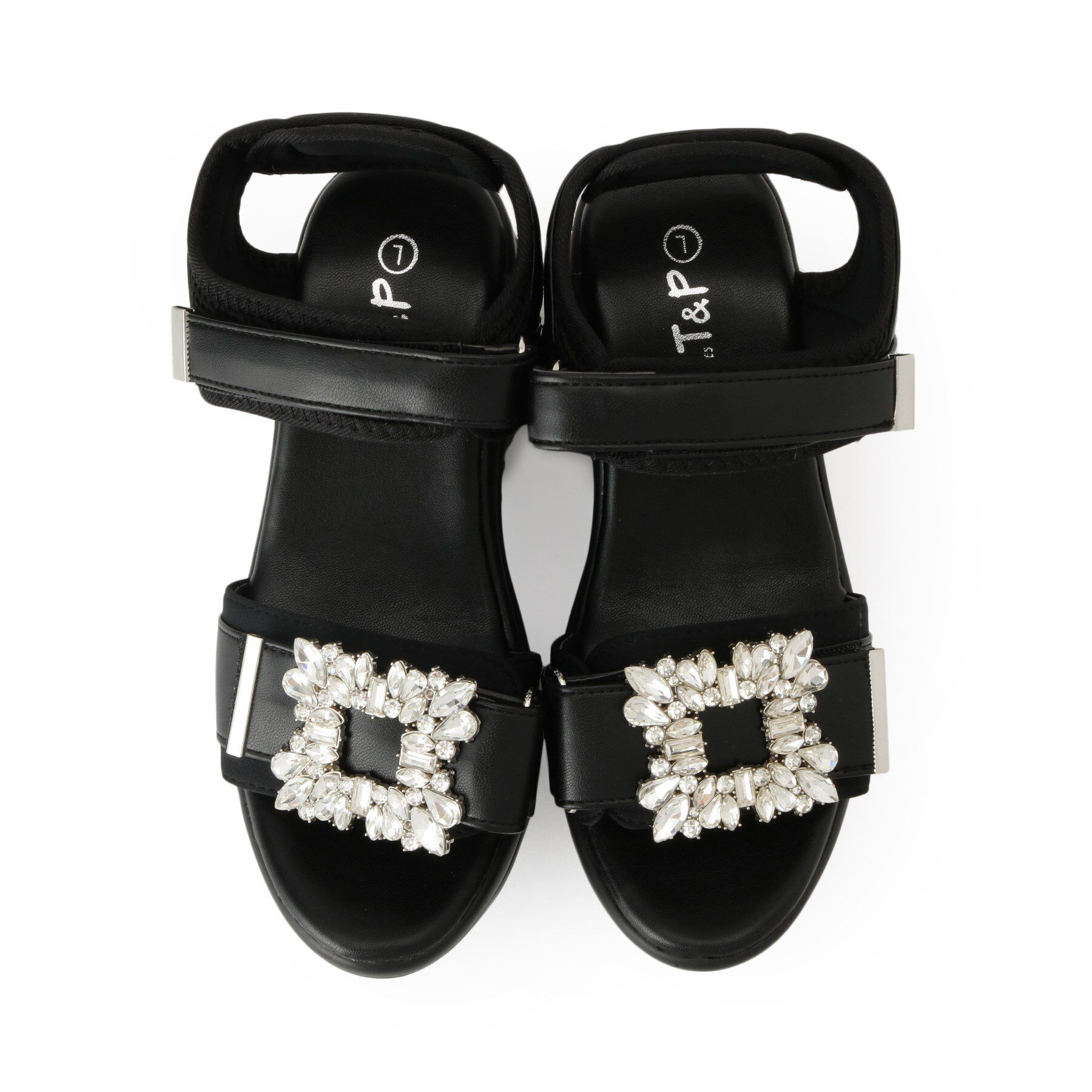 csT&P「厚底ビジューバックルサンダル」|サンダル|