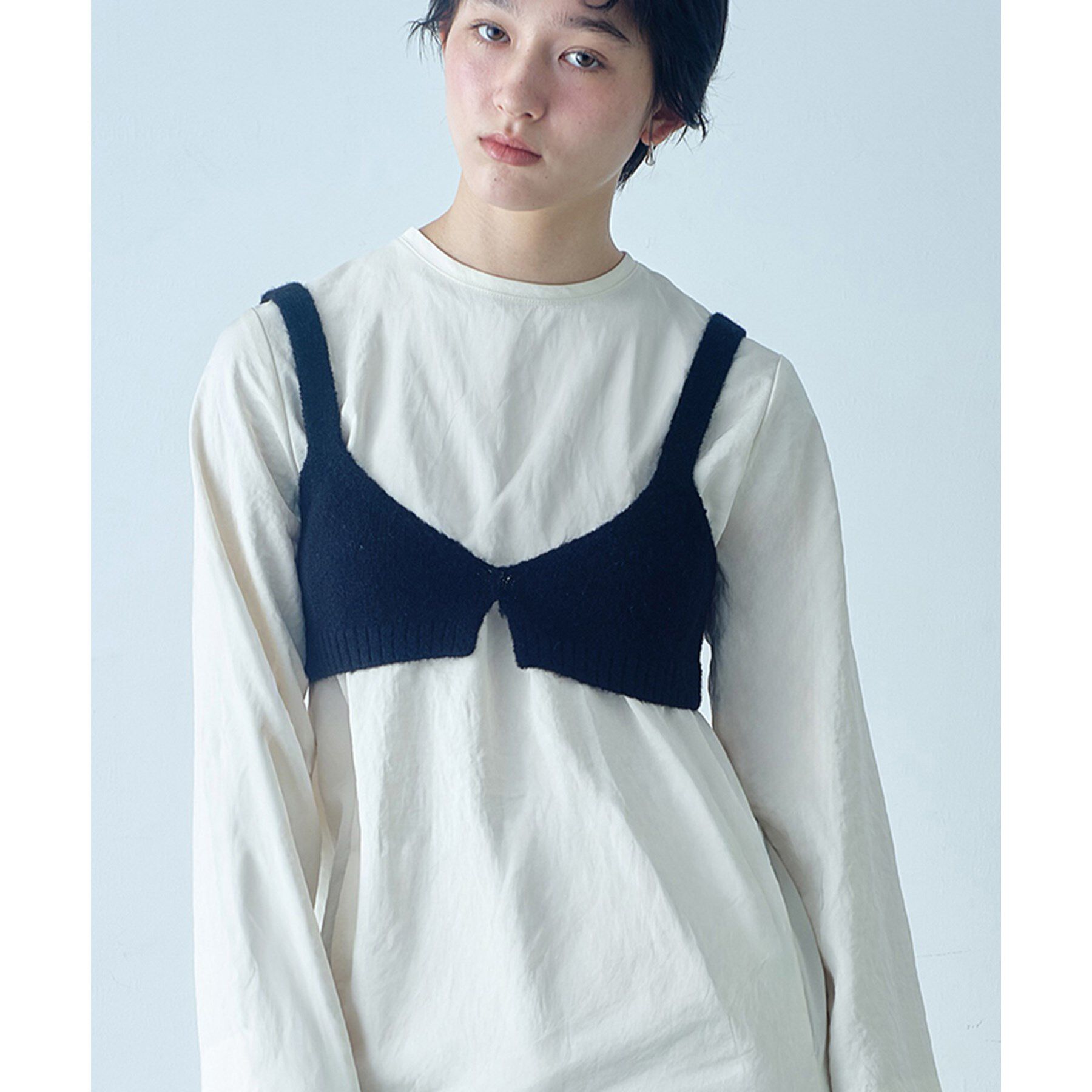 CODE A「M cloudy bra tops」|ニット・セーター|
