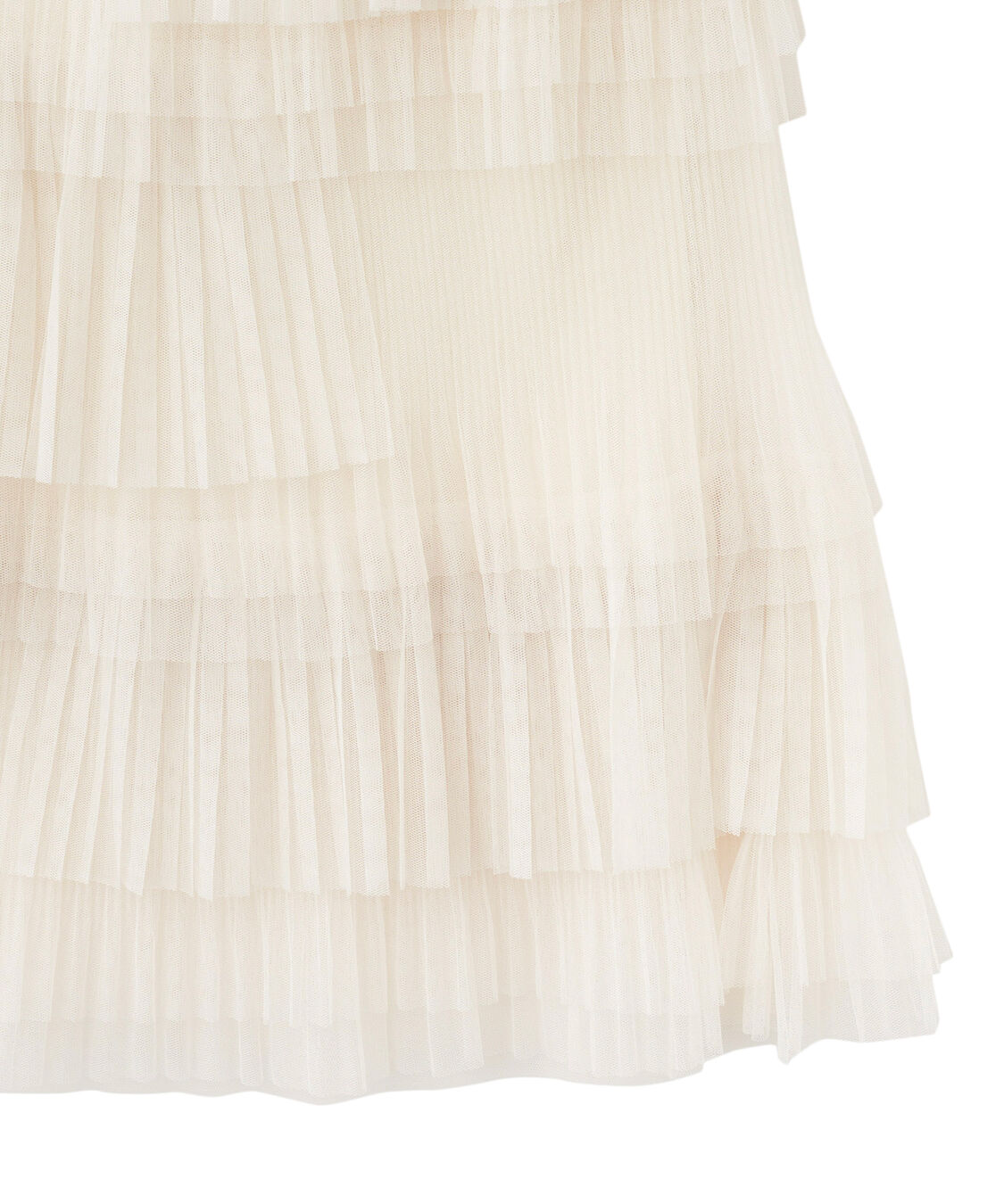 COCO DEAL「アシメプリーツティアードチュールスカート」|スカート|