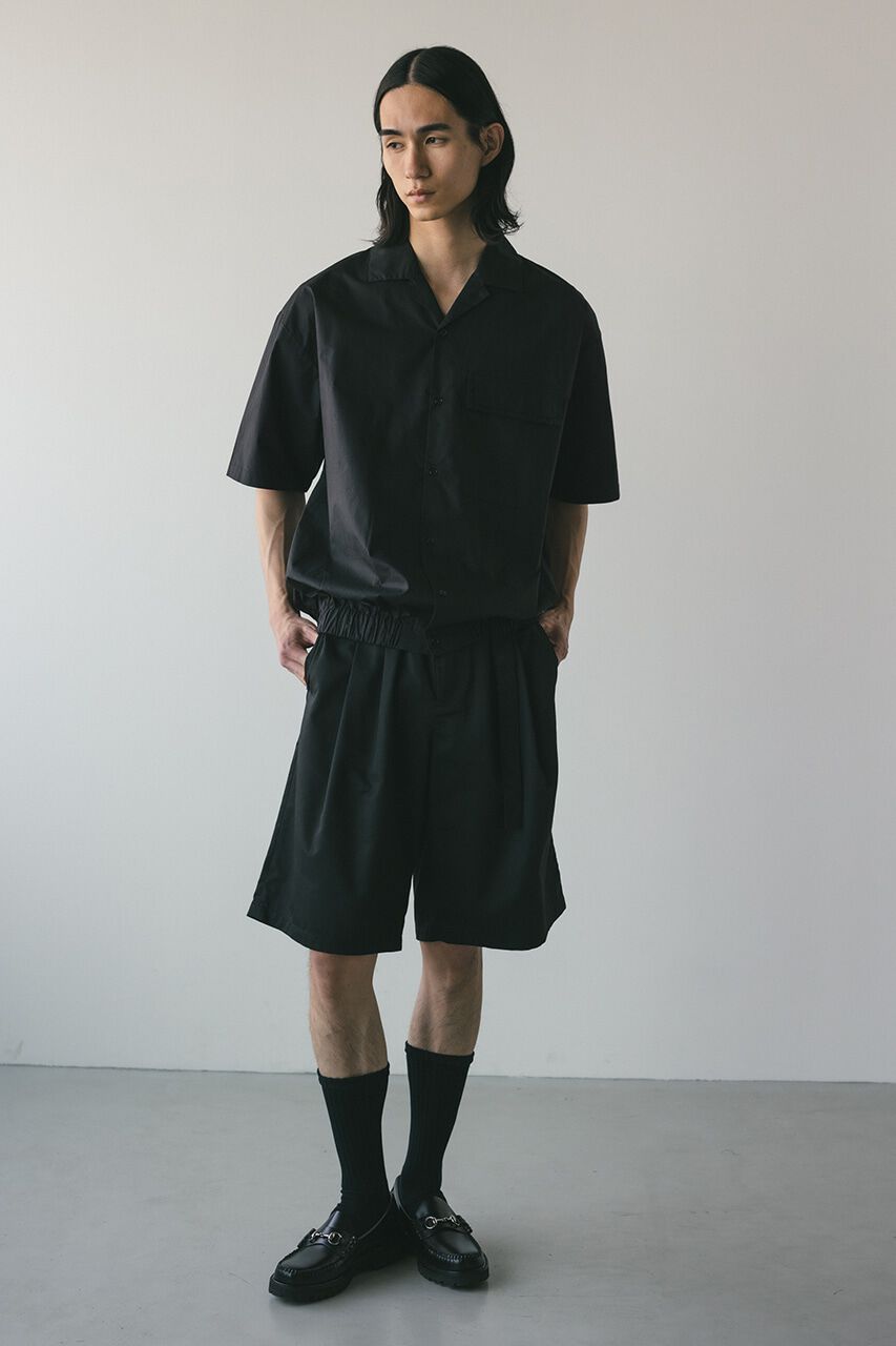 STYLEMIXER「オープンカラーフォルムシャツ」|シャツ・ブラウス|BLK