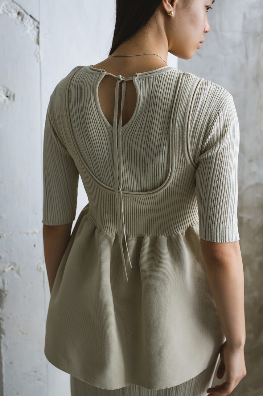 STYLEMIXER「マルチWAYペプラムニットワンピース」|ワンピース|