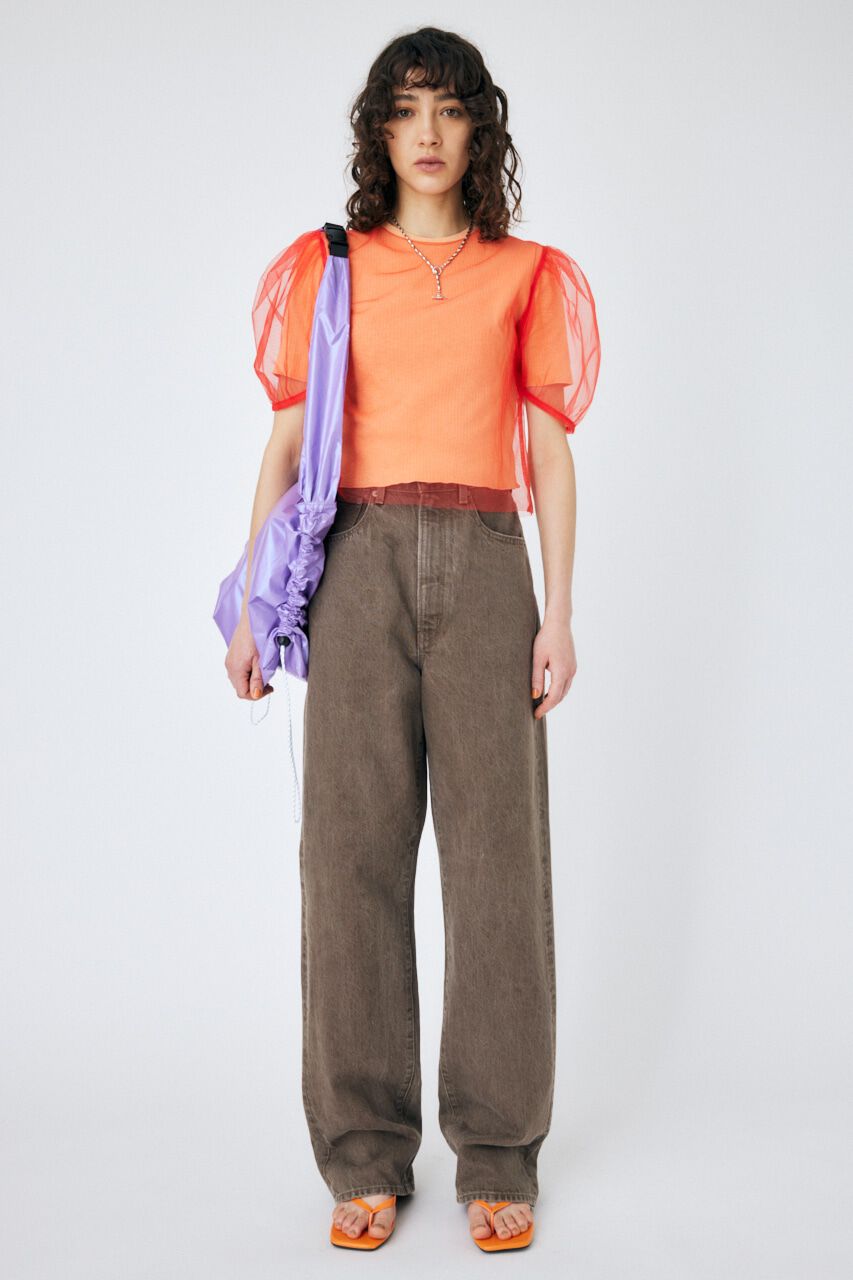 MOUSSY「HW COLOR LOOSE STRAIGHT」|デニム|